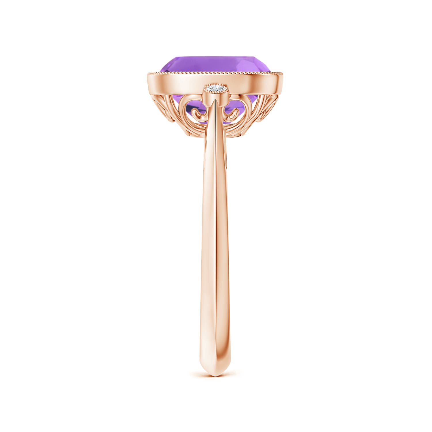 AA - Amethyst / 3.14 CT / 14 KT Rose Gold