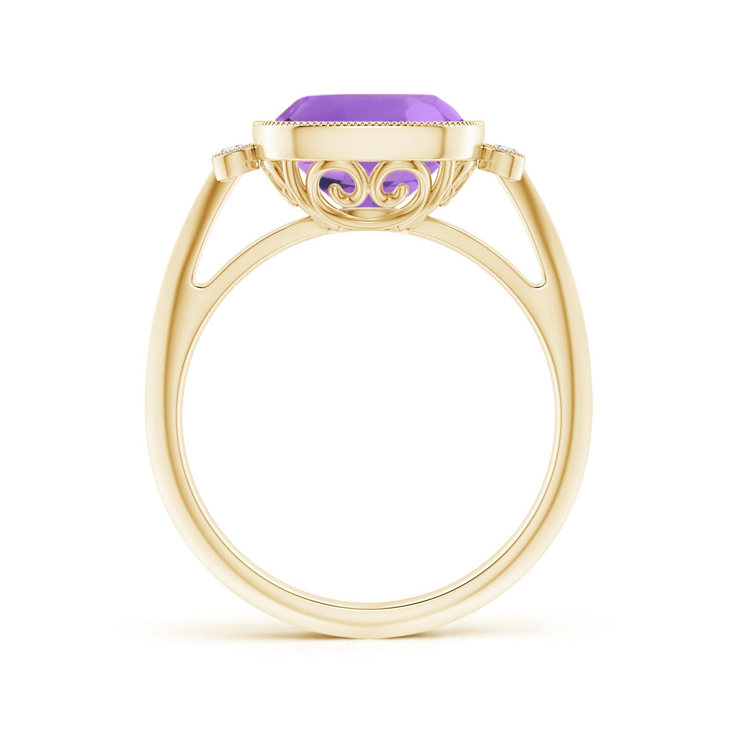 AA - Amethyst / 3.14 CT / 14 KT Yellow Gold