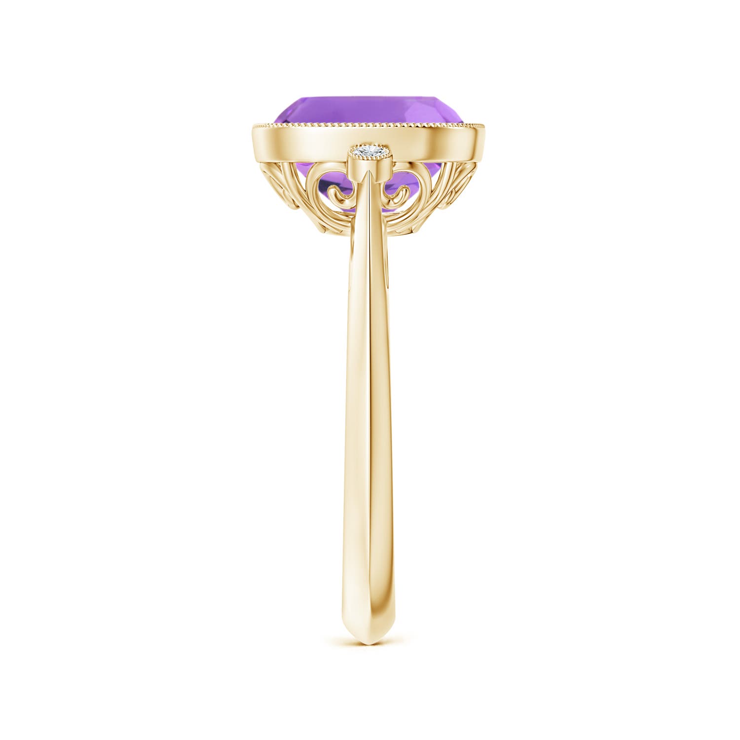 AA - Amethyst / 3.14 CT / 14 KT Yellow Gold