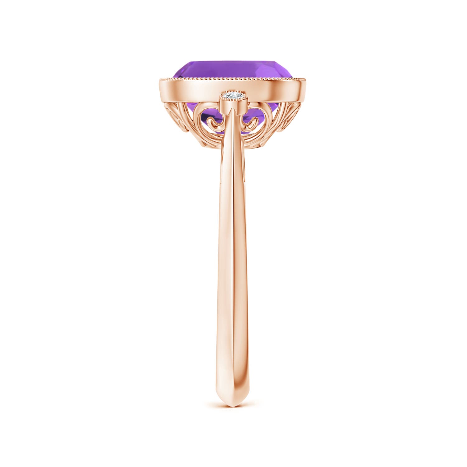 AAA - Amethyst / 3.14 CT / 14 KT Rose Gold