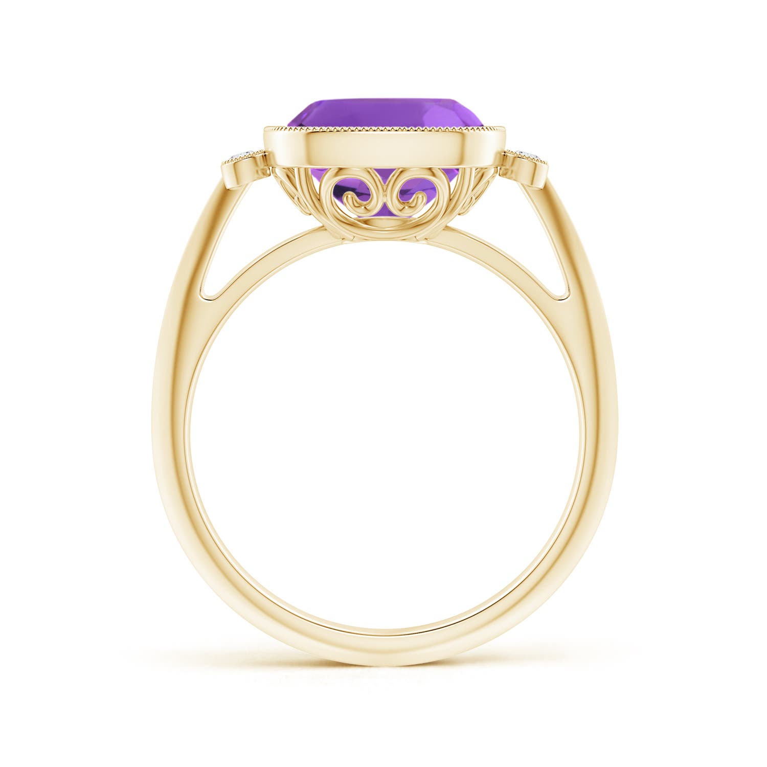 AAA - Amethyst / 3.14 CT / 14 KT Yellow Gold