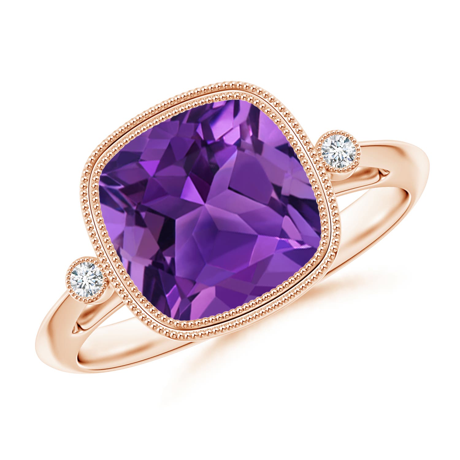 AAAA - Amethyst / 3.14 CT / 14 KT Rose Gold