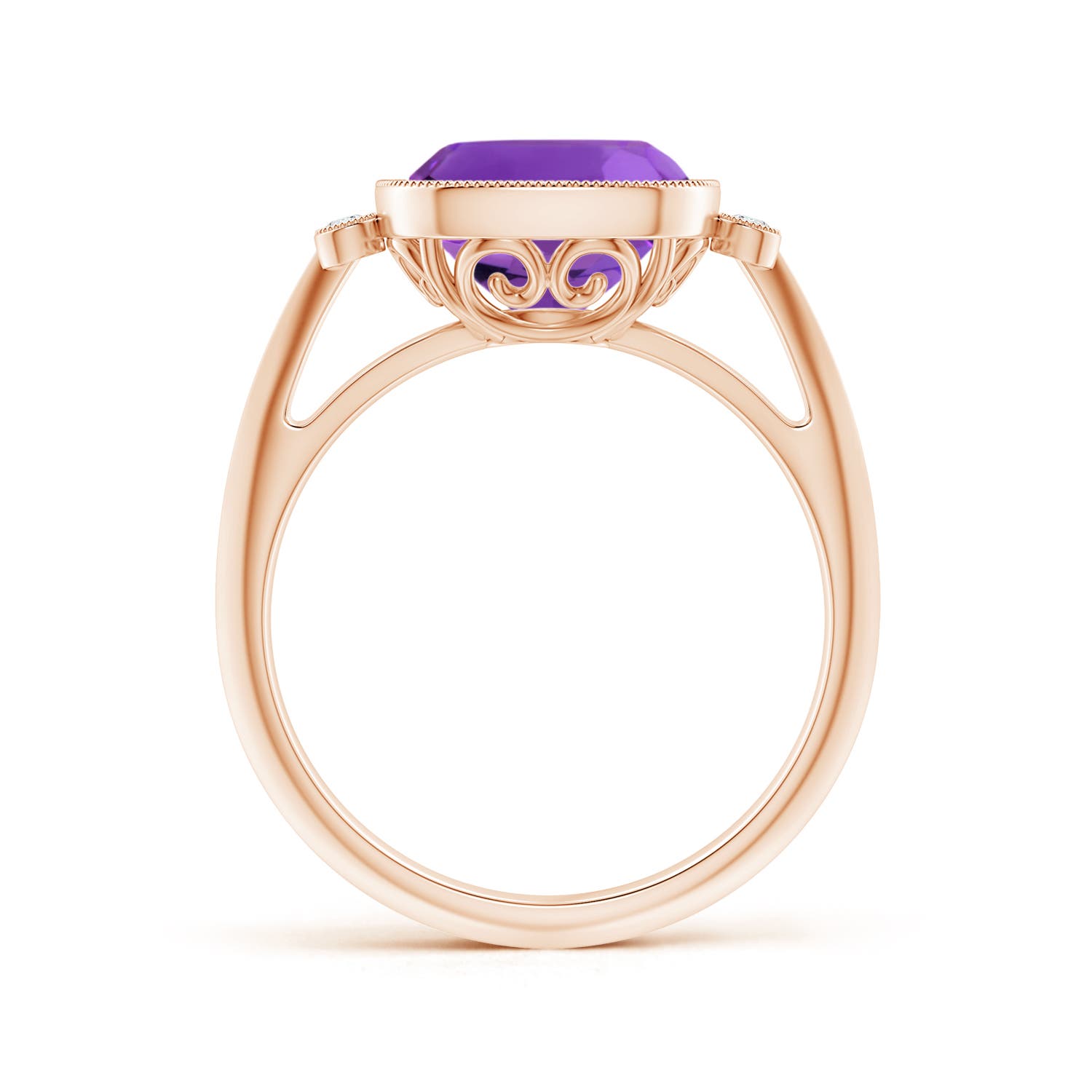 AAAA - Amethyst / 3.14 CT / 14 KT Rose Gold