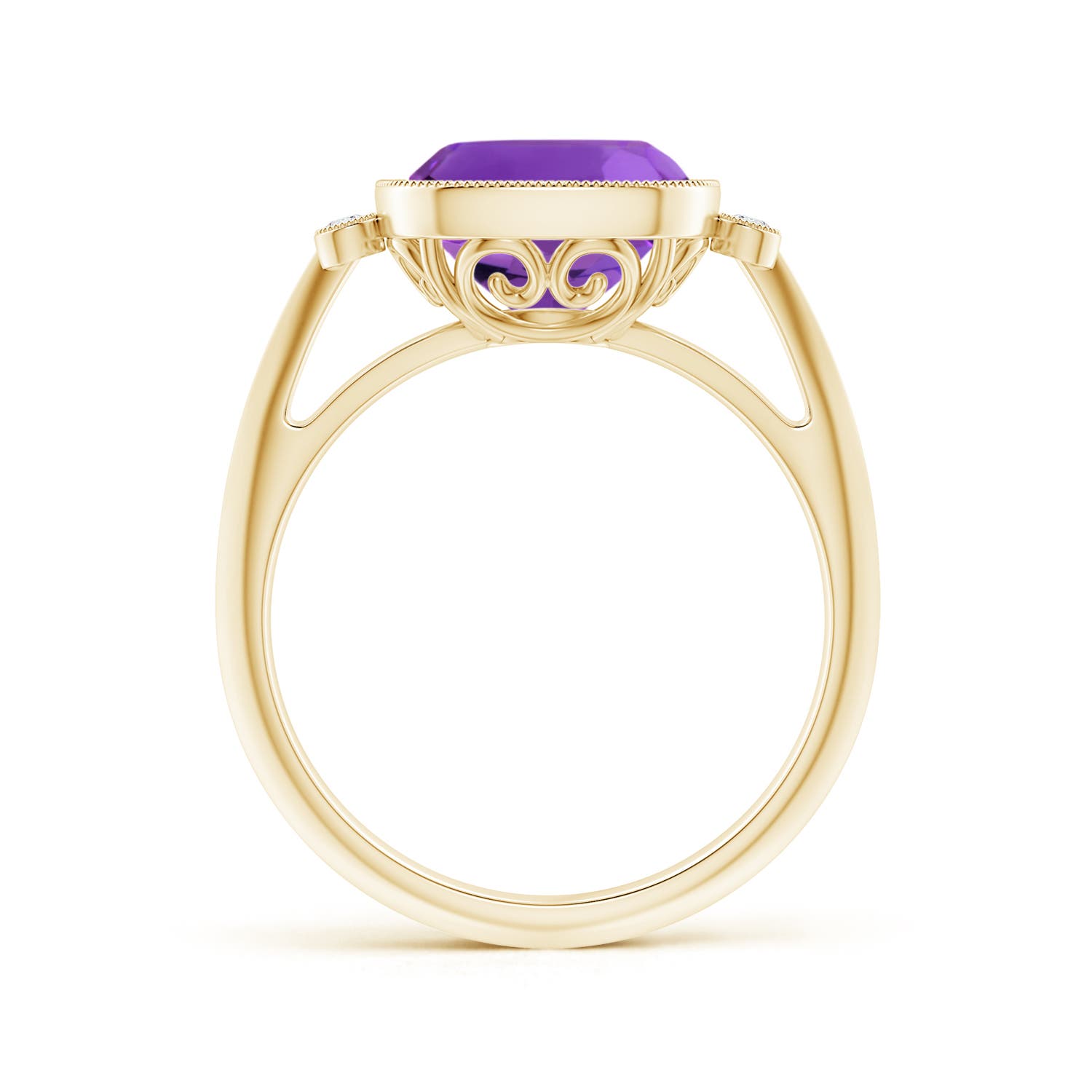 AAAA - Amethyst / 3.14 CT / 14 KT Yellow Gold