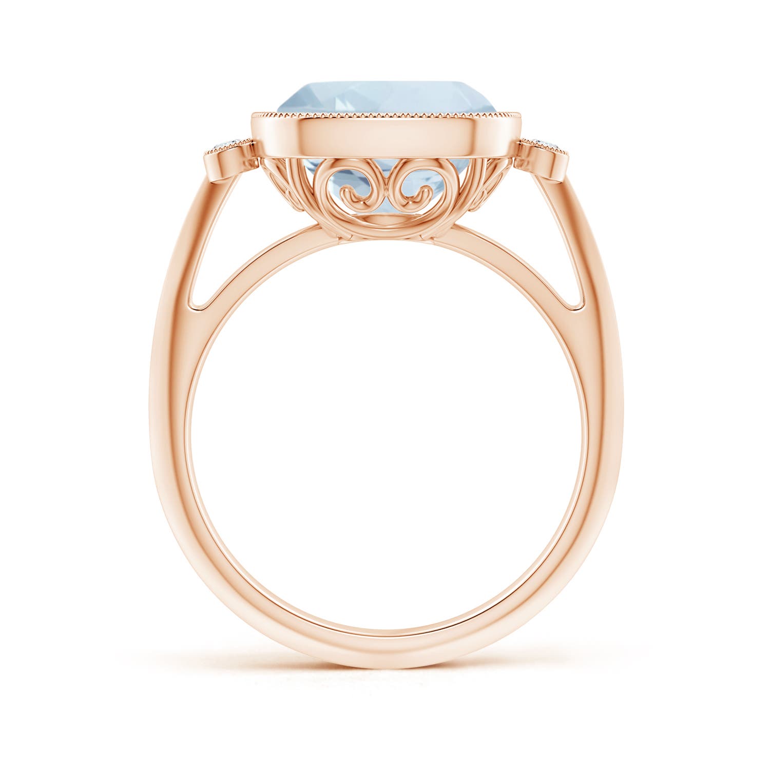 A - Aquamarine / 3.56 CT / 14 KT Rose Gold