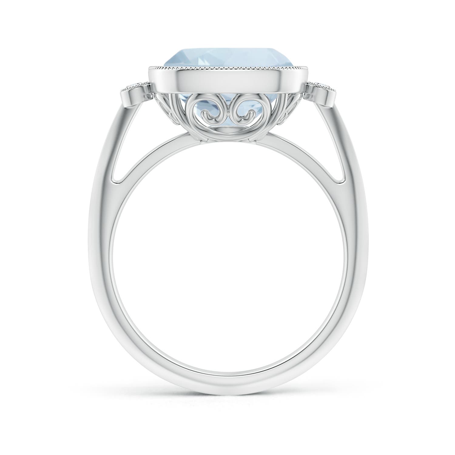 A - Aquamarine / 3.56 CT / 14 KT White Gold