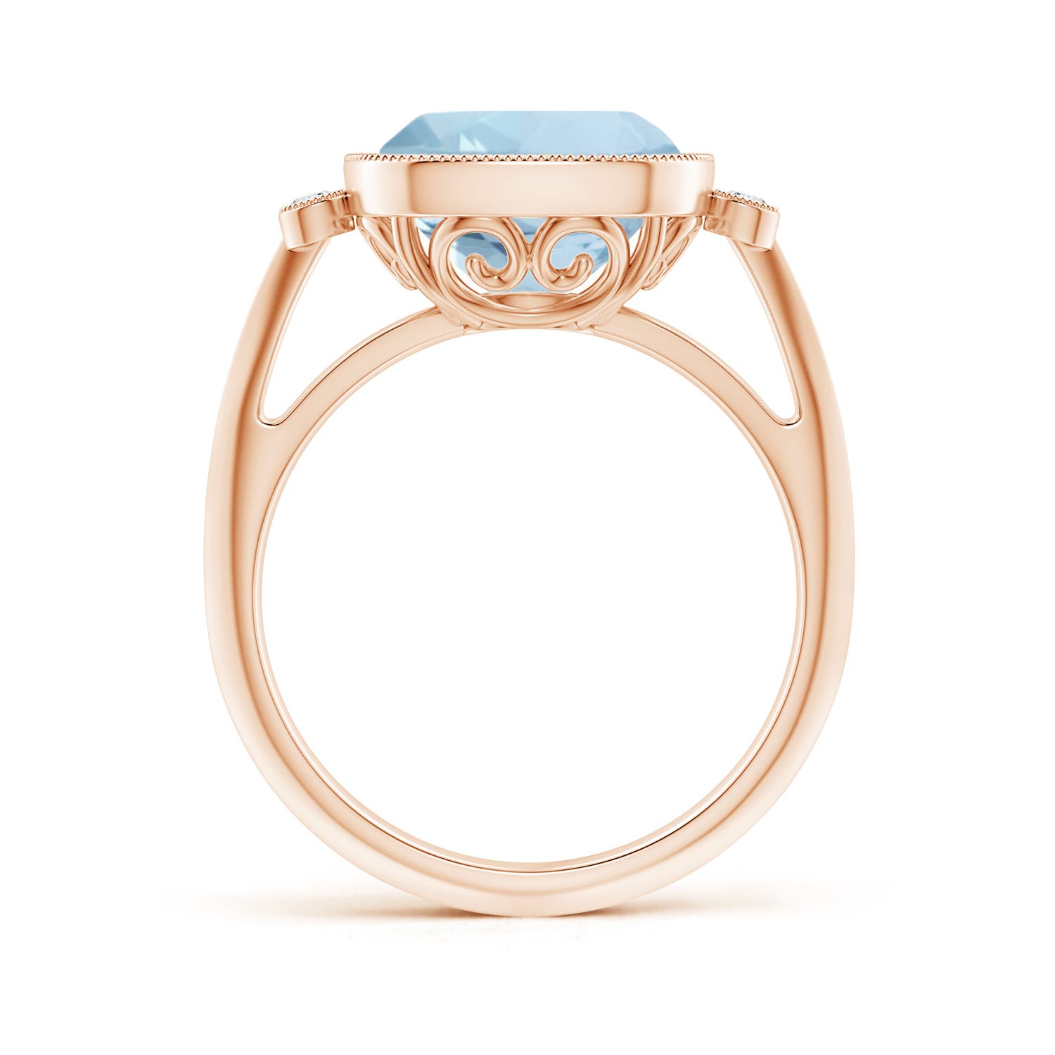 AA - Aquamarine / 3.56 CT / 14 KT Rose Gold