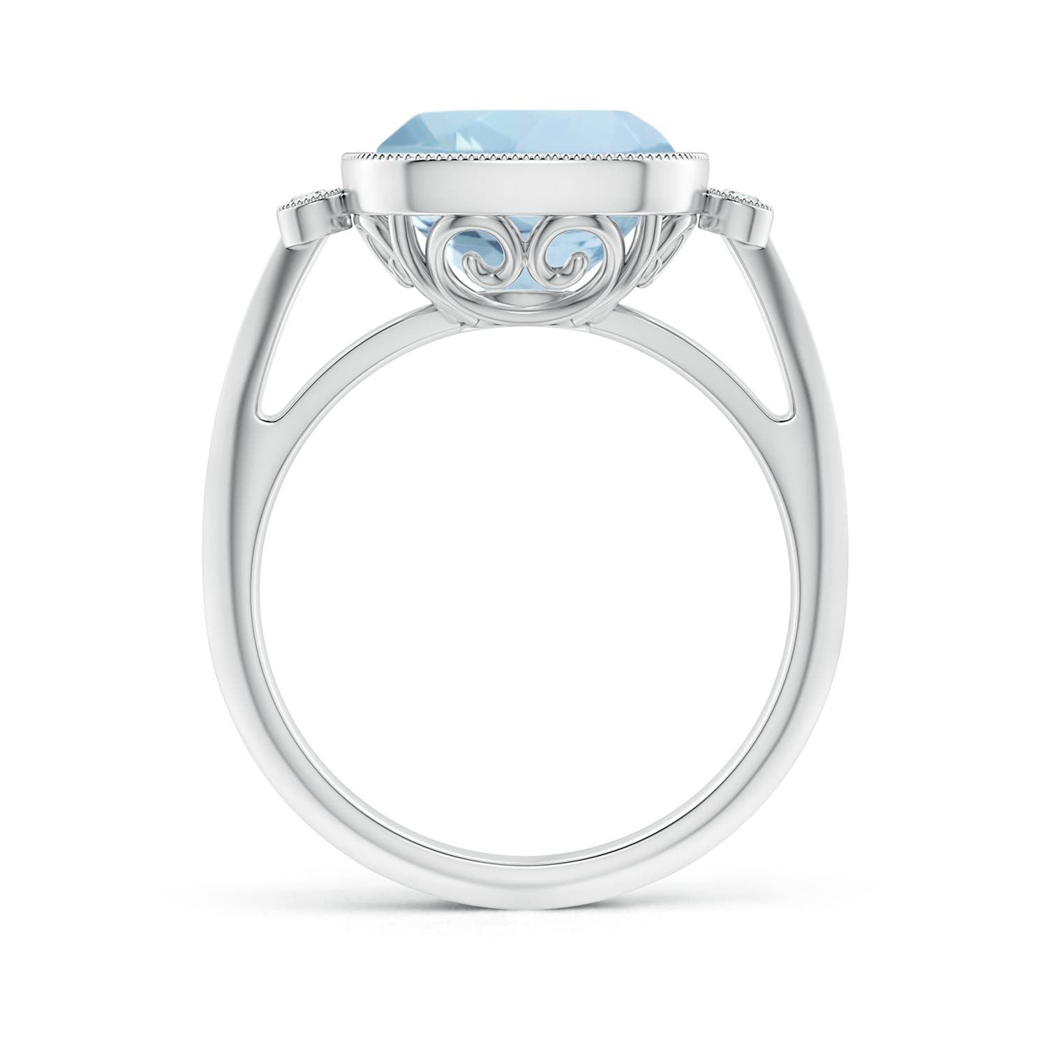 AA - Aquamarine / 3.56 CT / 14 KT White Gold