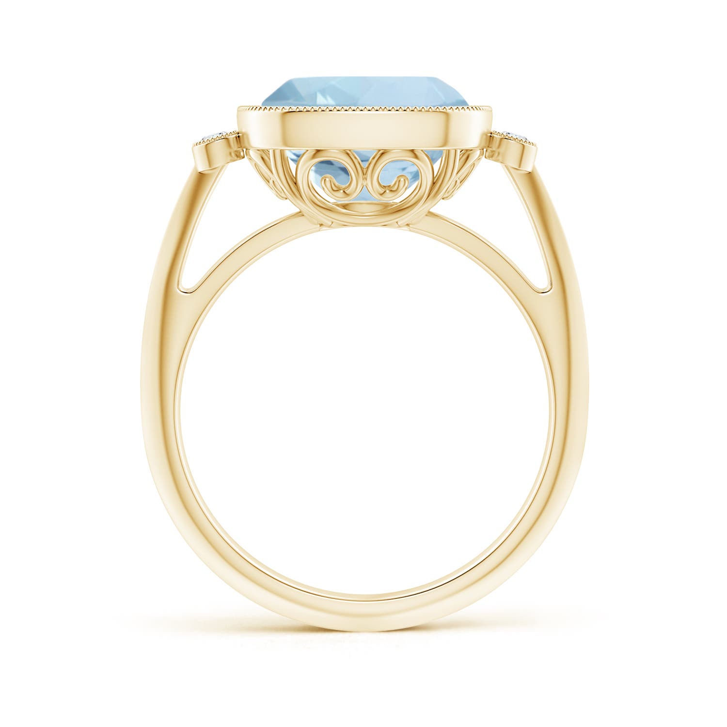 AA - Aquamarine / 3.56 CT / 14 KT Yellow Gold