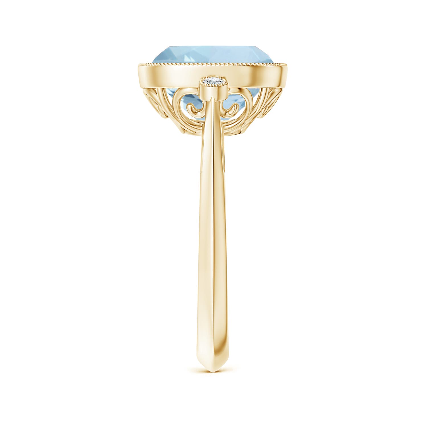 AA - Aquamarine / 3.56 CT / 14 KT Yellow Gold