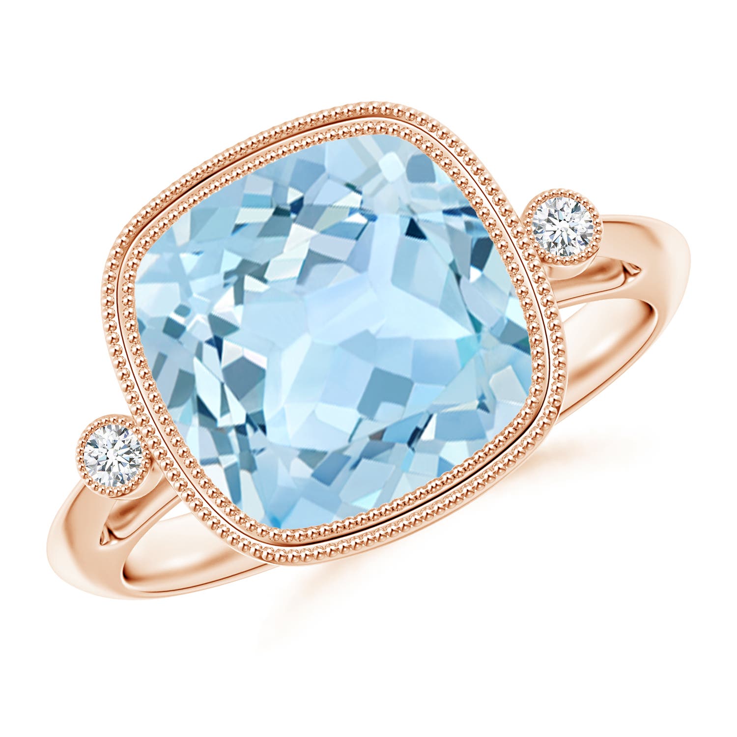 AAA - Aquamarine / 3.56 CT / 14 KT Rose Gold