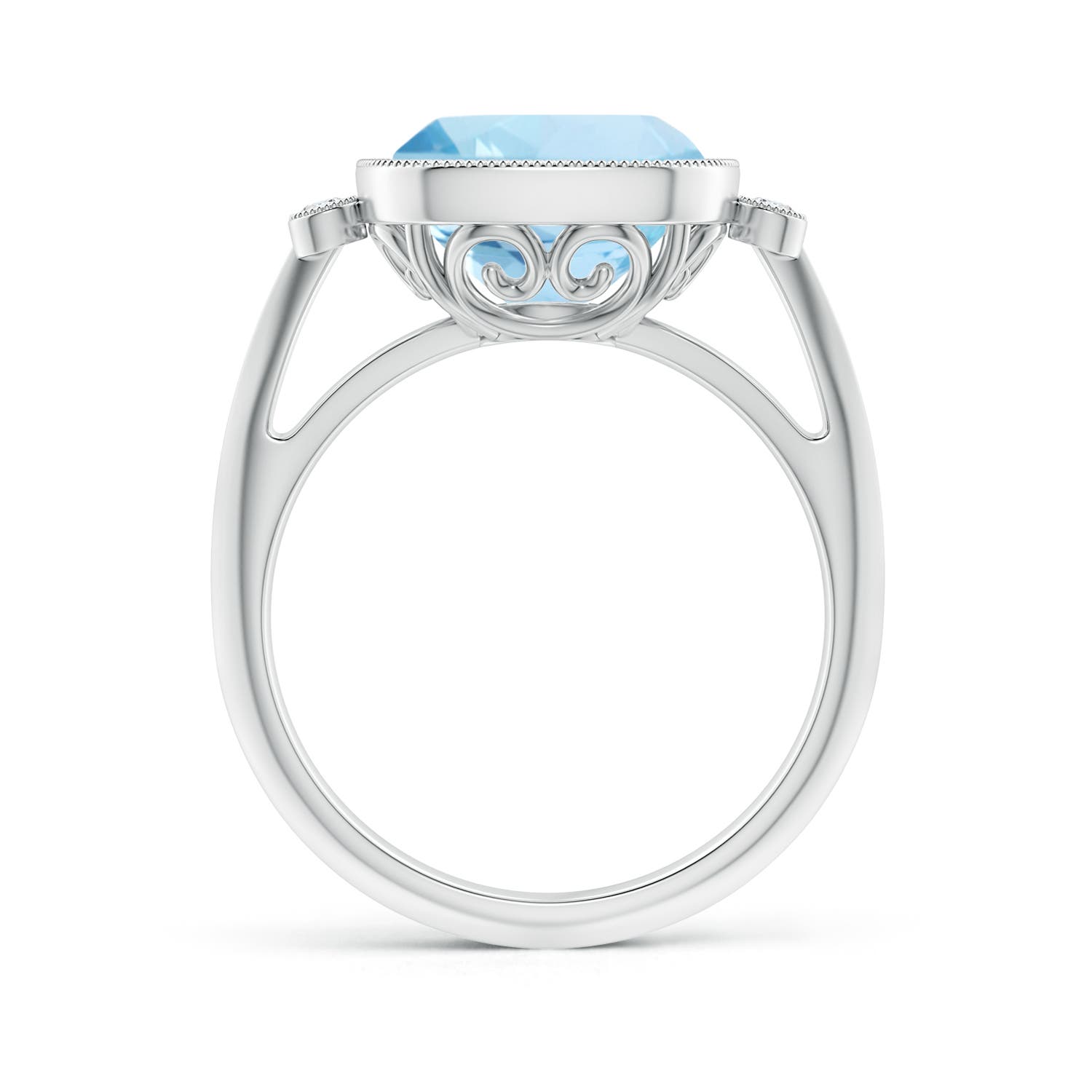 AAA - Aquamarine / 3.56 CT / 14 KT White Gold