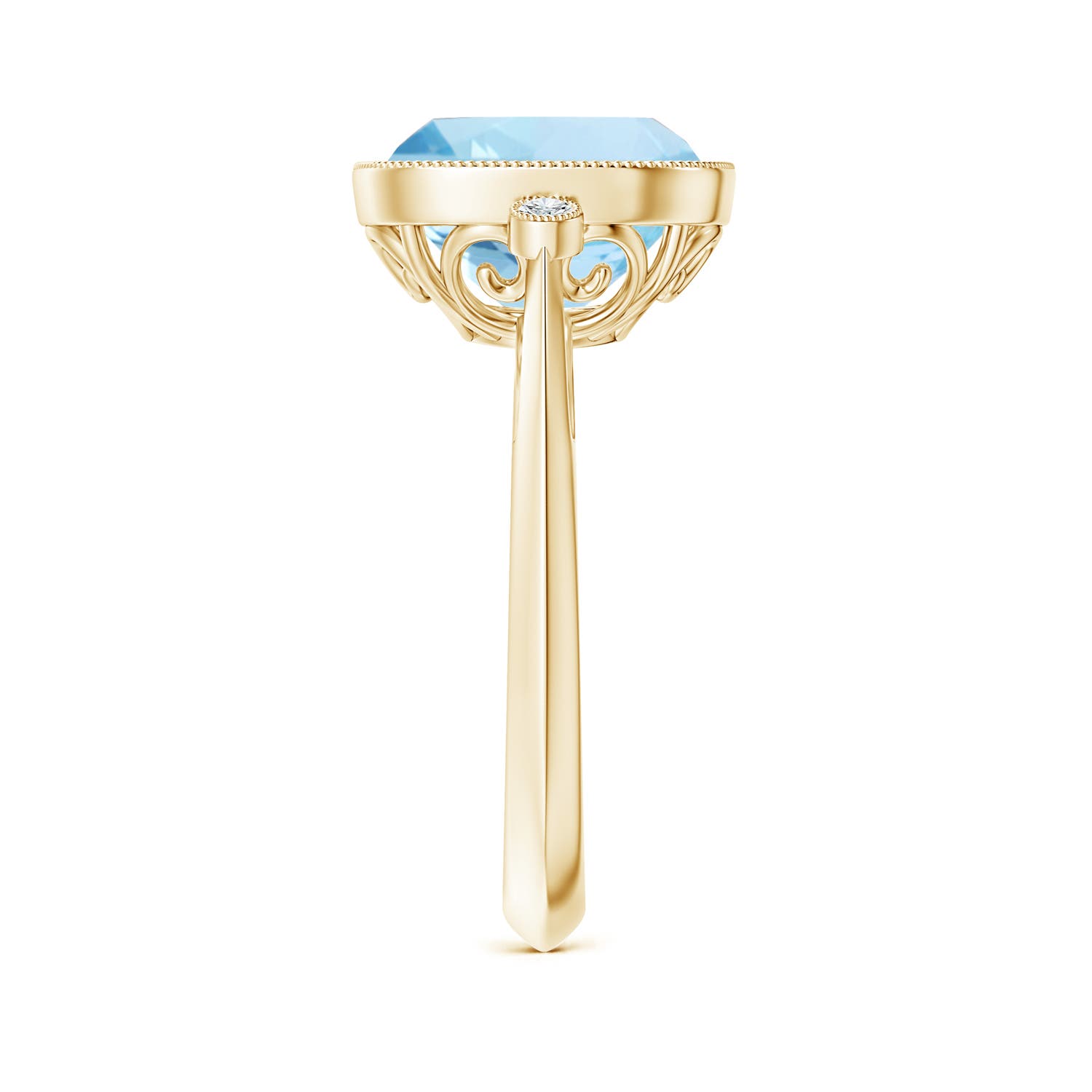 AAA - Aquamarine / 3.56 CT / 14 KT Yellow Gold