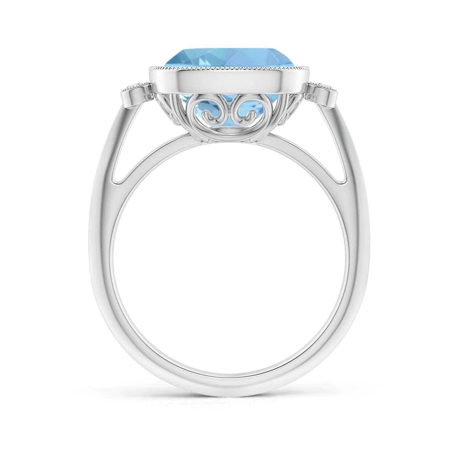 AAAA - Aquamarine / 3.56 CT / 14 KT White Gold