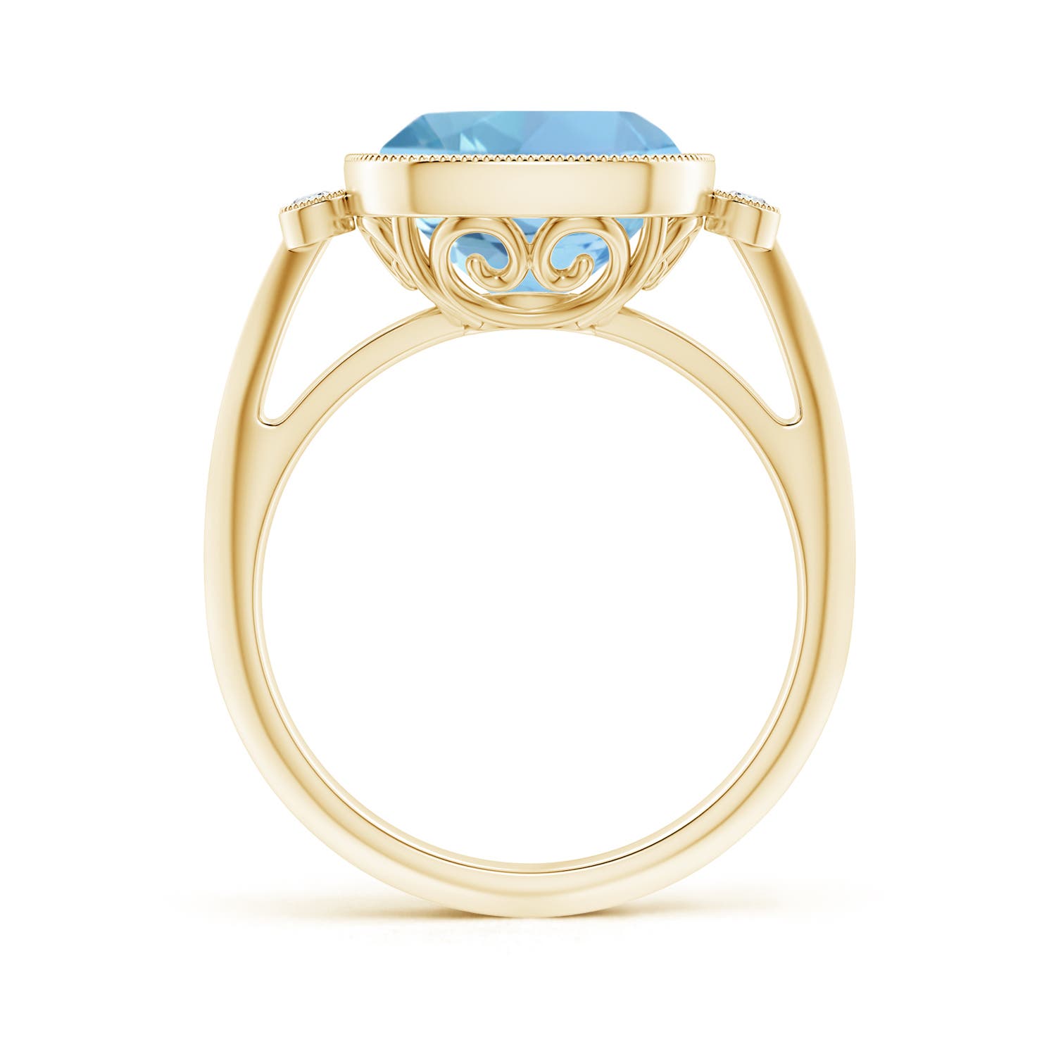 AAAA - Aquamarine / 3.56 CT / 14 KT Yellow Gold