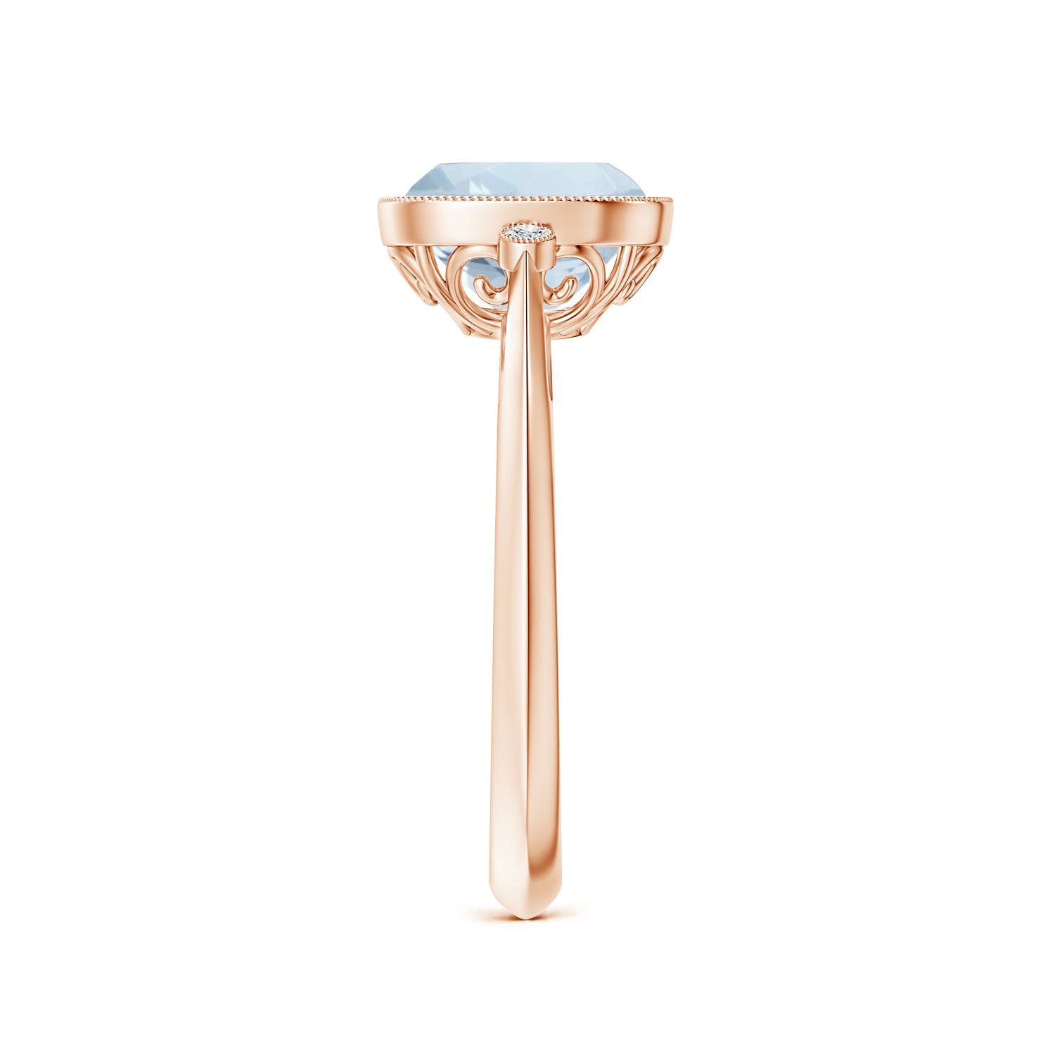 A - Aquamarine / 1.99 CT / 14 KT Rose Gold