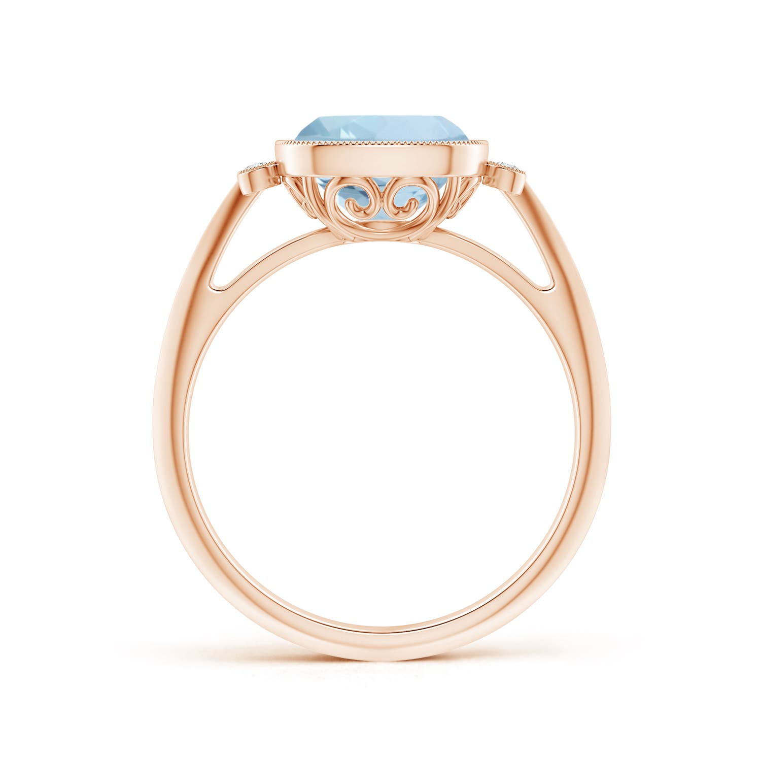 AA - Aquamarine / 1.99 CT / 14 KT Rose Gold