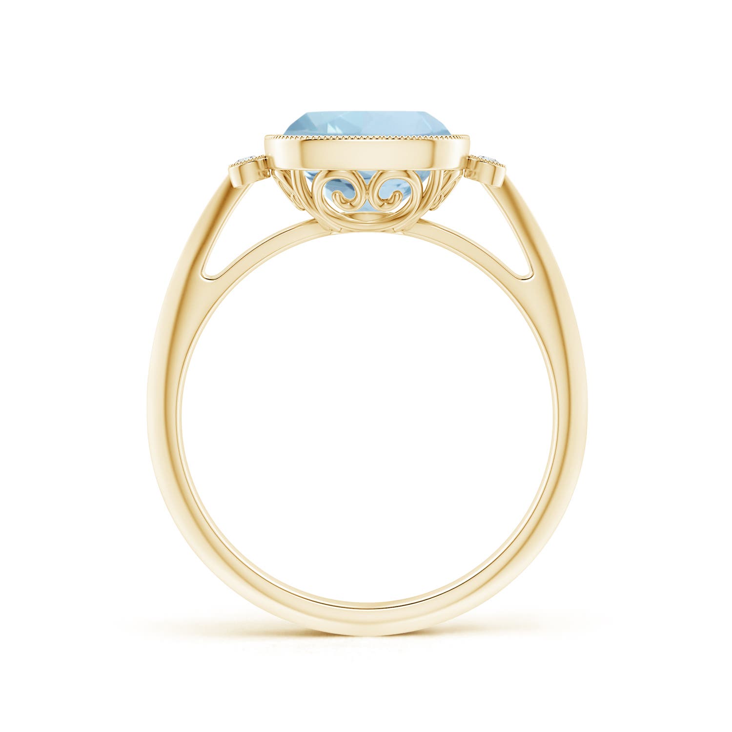 AA - Aquamarine / 1.99 CT / 14 KT Yellow Gold