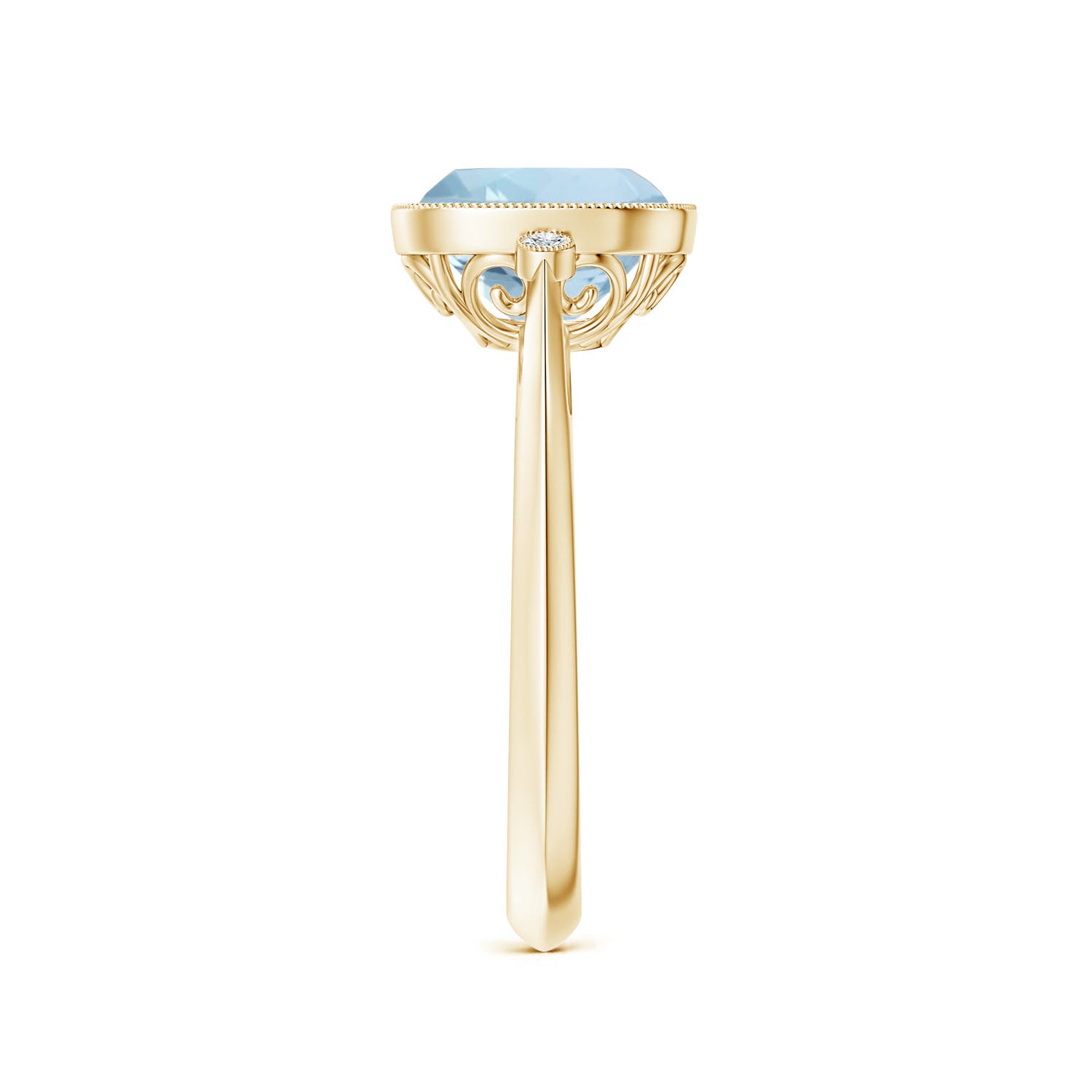 AA - Aquamarine / 1.99 CT / 14 KT Yellow Gold