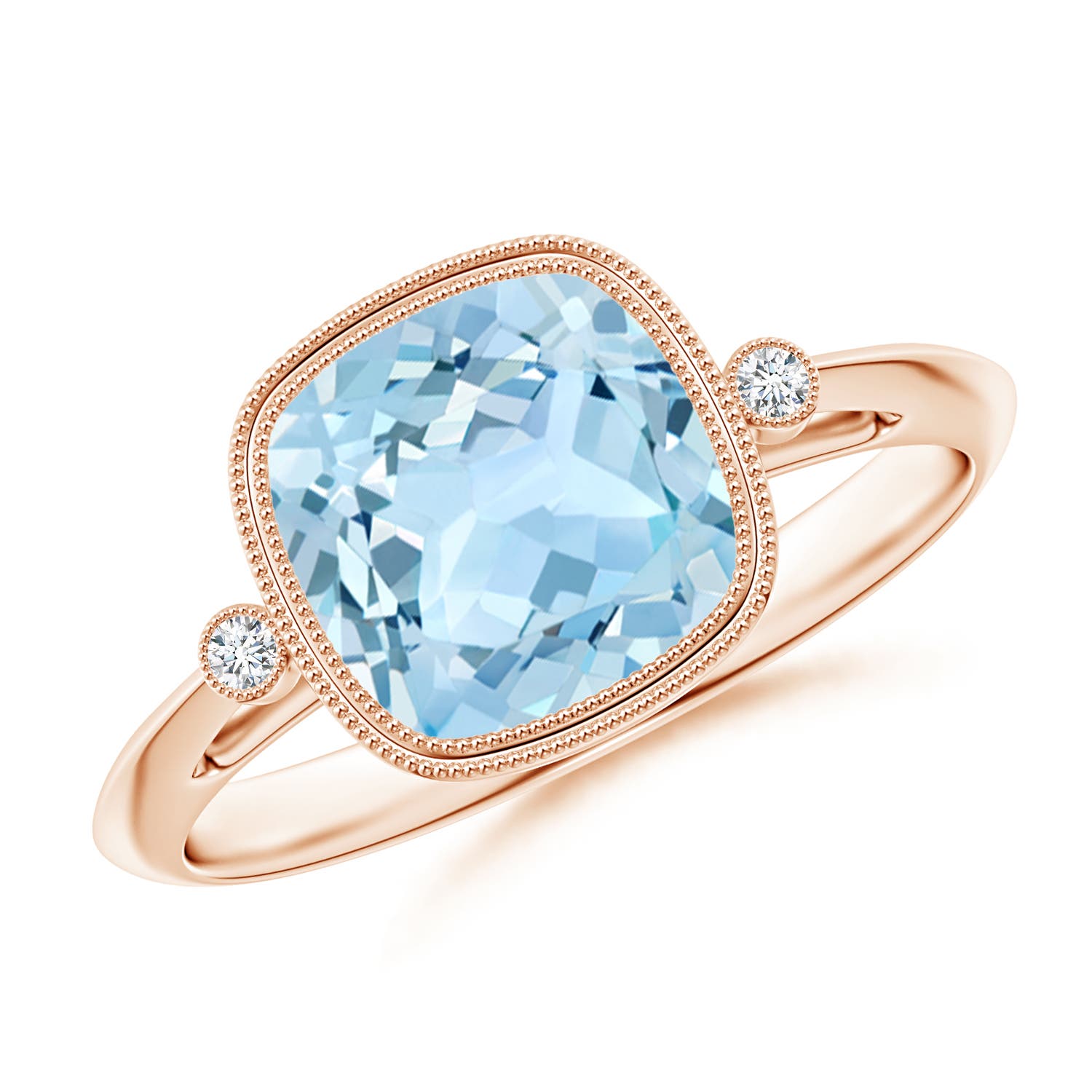 AAA - Aquamarine / 1.99 CT / 14 KT Rose Gold