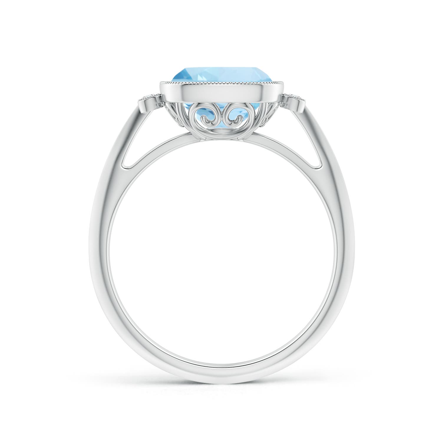 AAA - Aquamarine / 1.99 CT / 14 KT White Gold