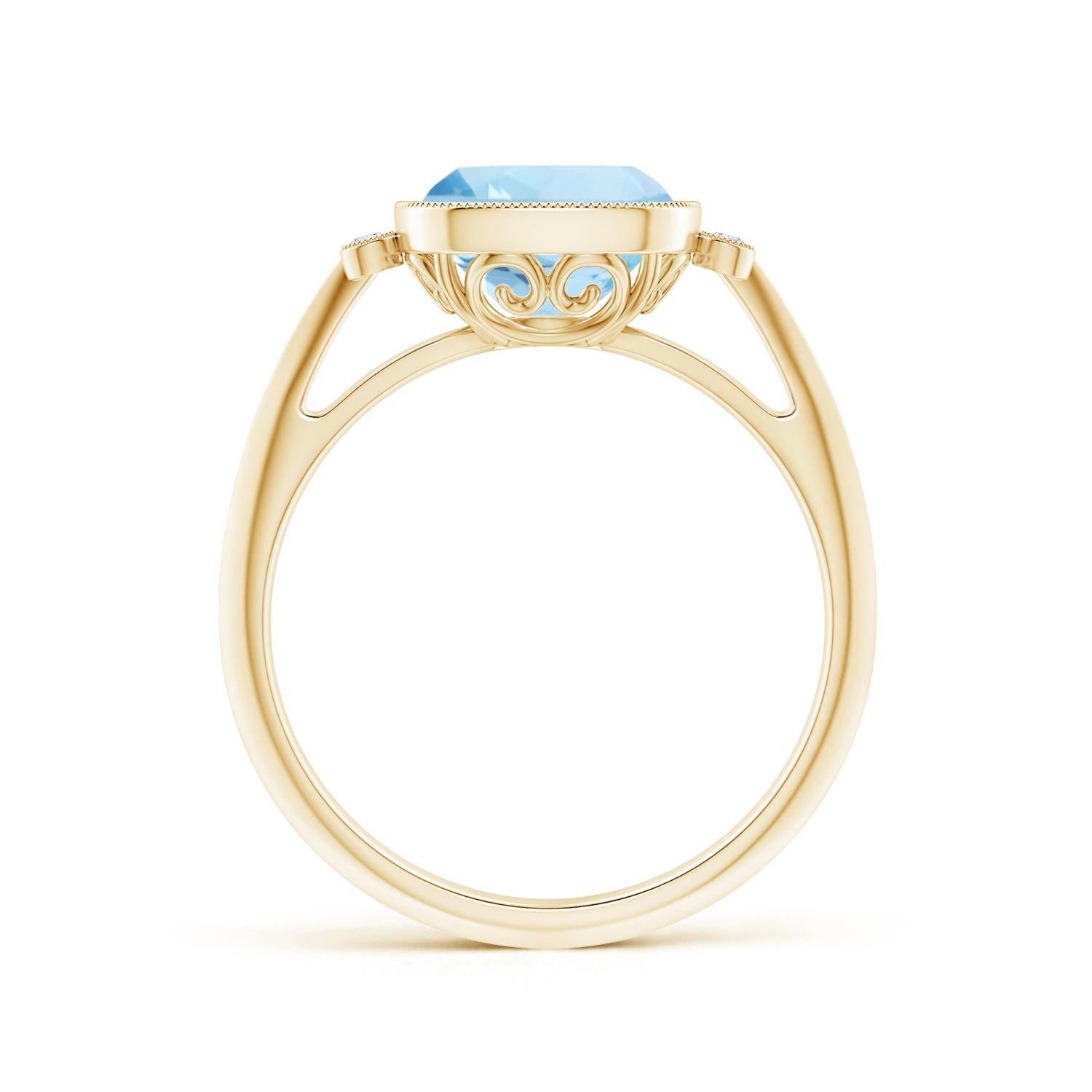 AAA - Aquamarine / 1.99 CT / 14 KT Yellow Gold