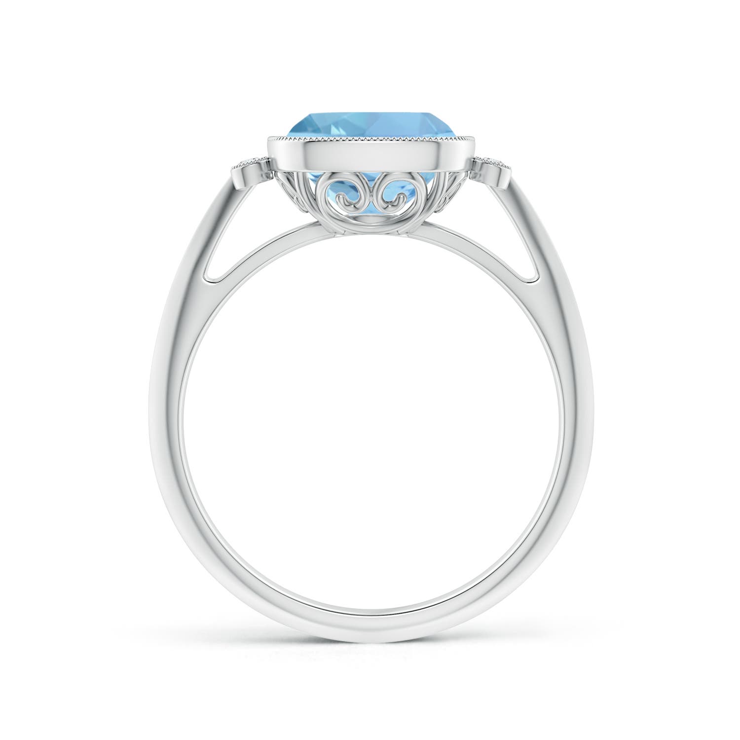 AAAA - Aquamarine / 1.99 CT / 14 KT White Gold