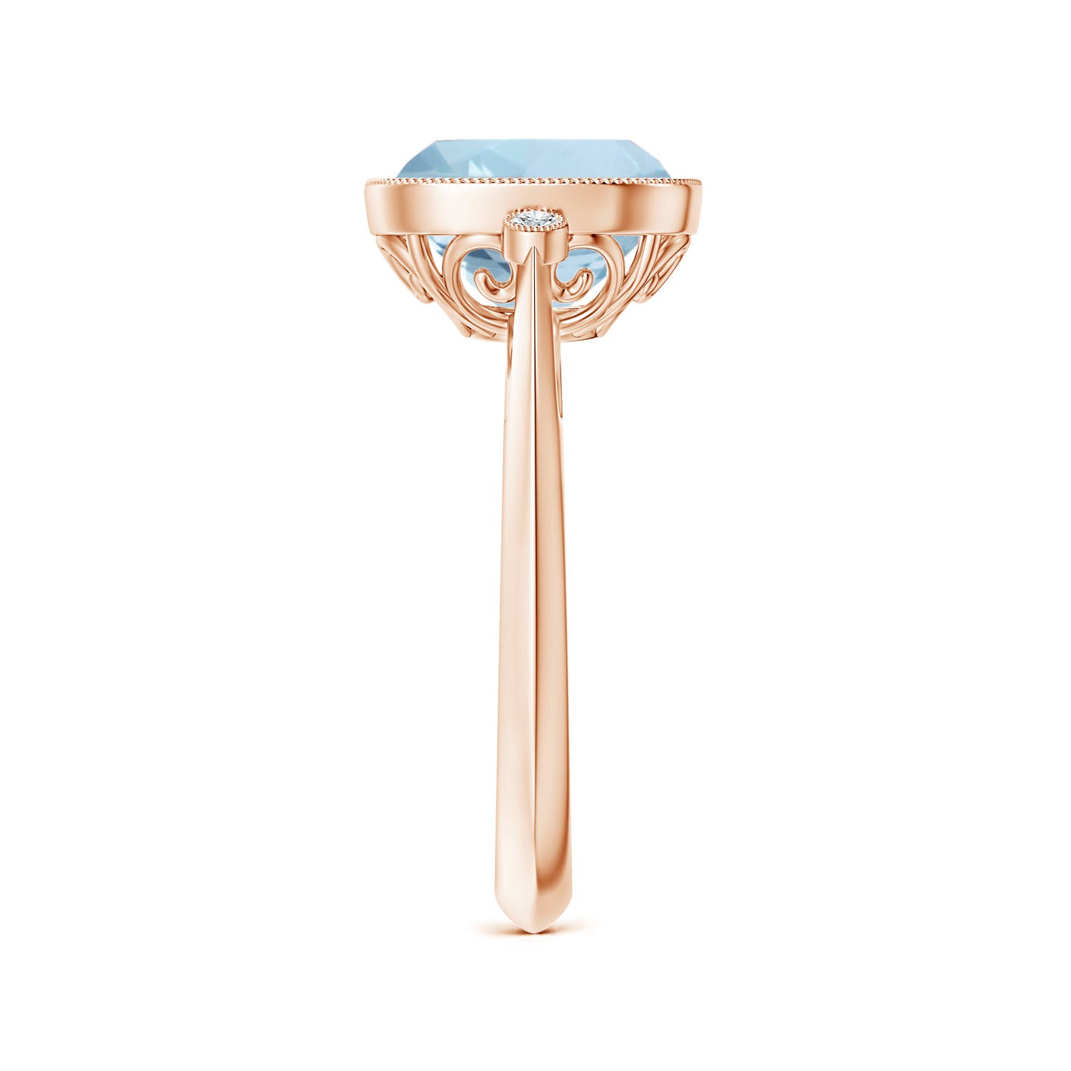 AA - Aquamarine / 2.74 CT / 14 KT Rose Gold