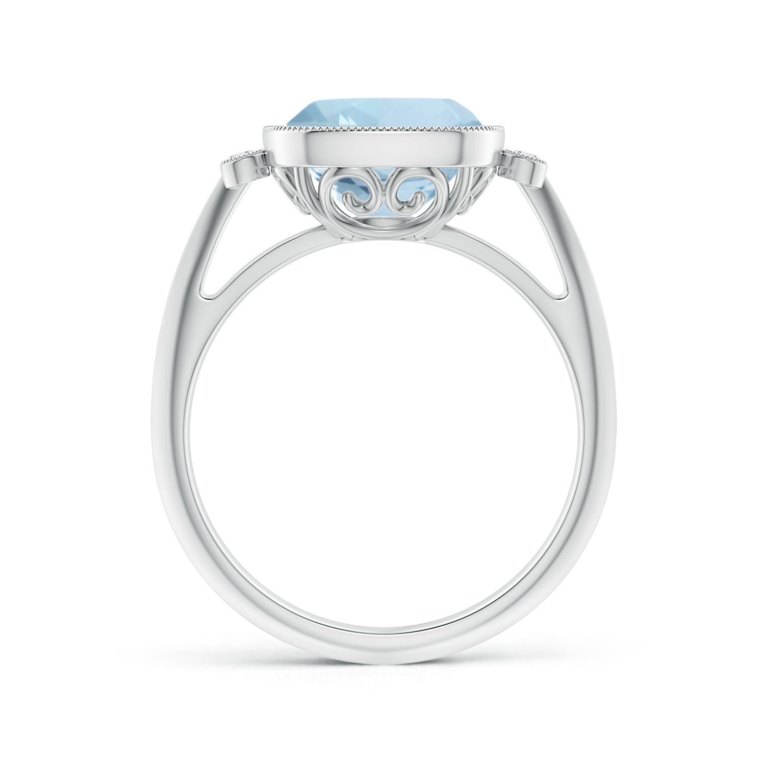 AA - Aquamarine / 2.74 CT / 14 KT White Gold