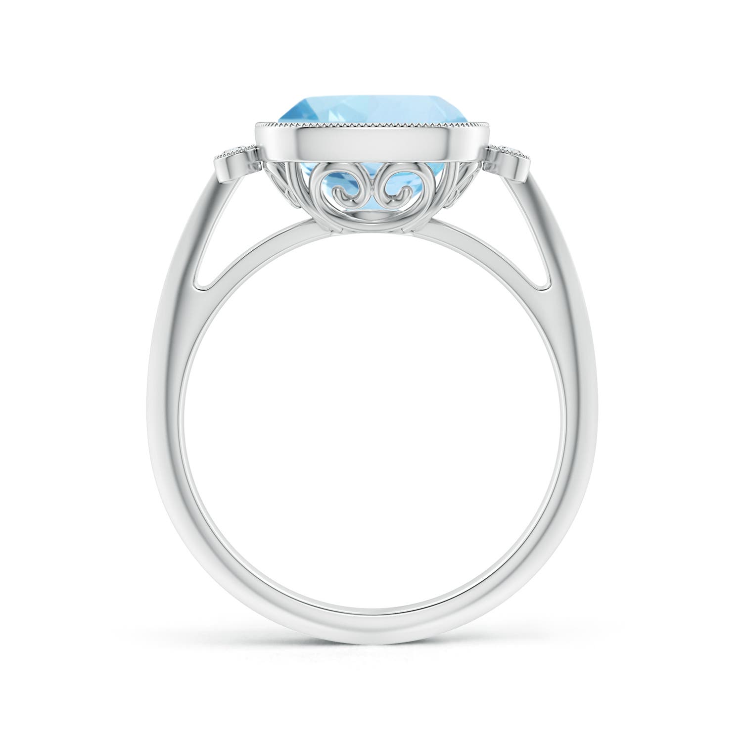 AAA - Aquamarine / 2.74 CT / 14 KT White Gold