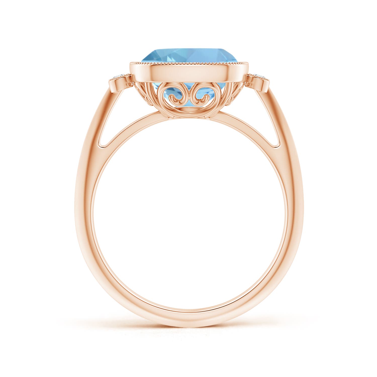 AAAA - Aquamarine / 2.74 CT / 14 KT Rose Gold