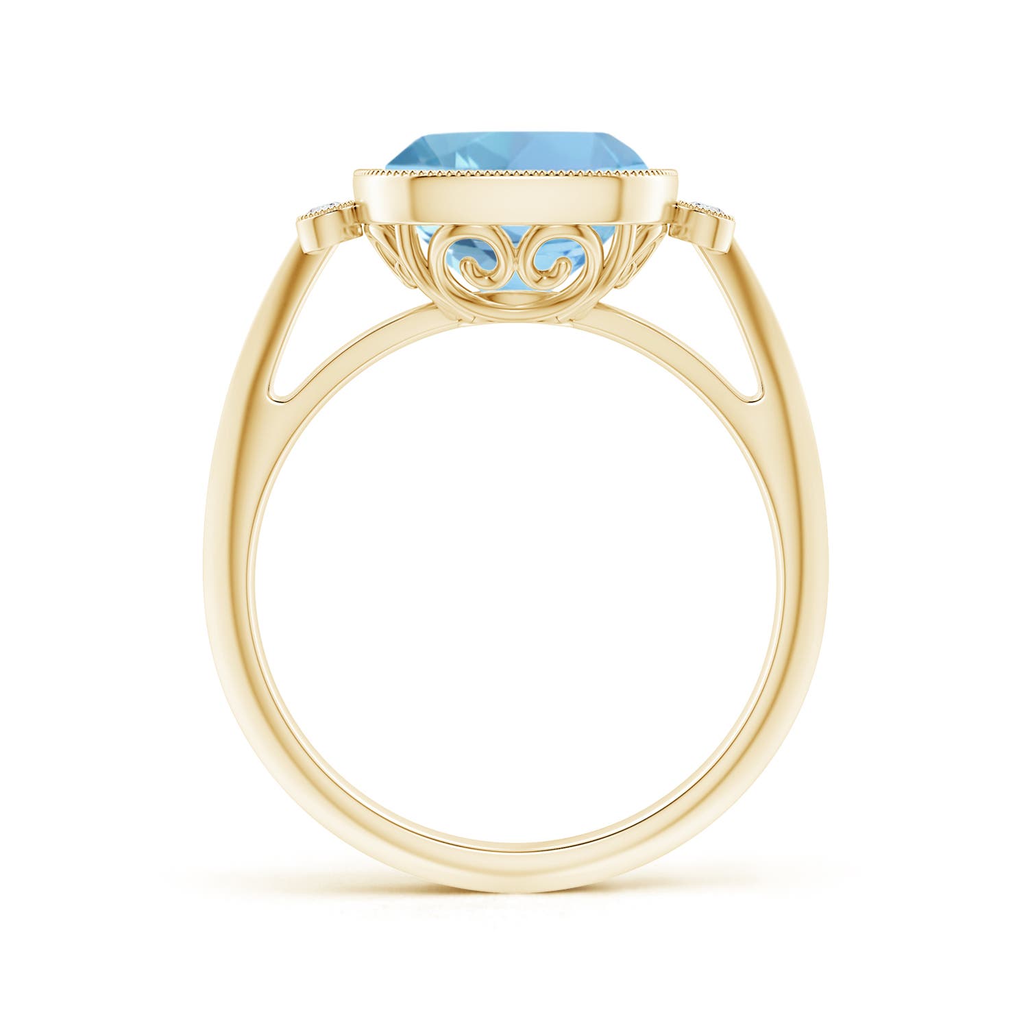 AAAA - Aquamarine / 2.74 CT / 14 KT Yellow Gold