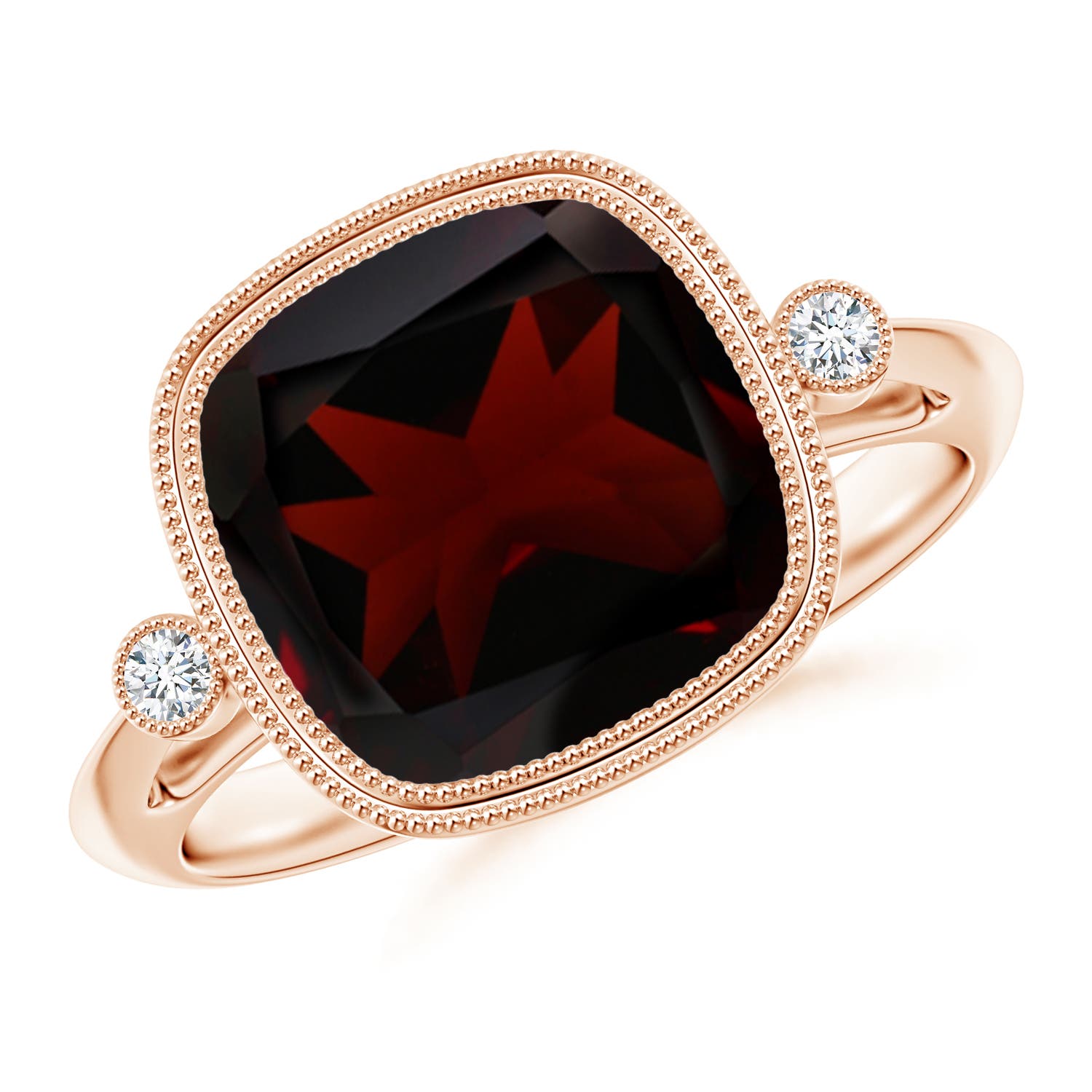 A - Garnet / 4.26 CT / 14 KT Rose Gold