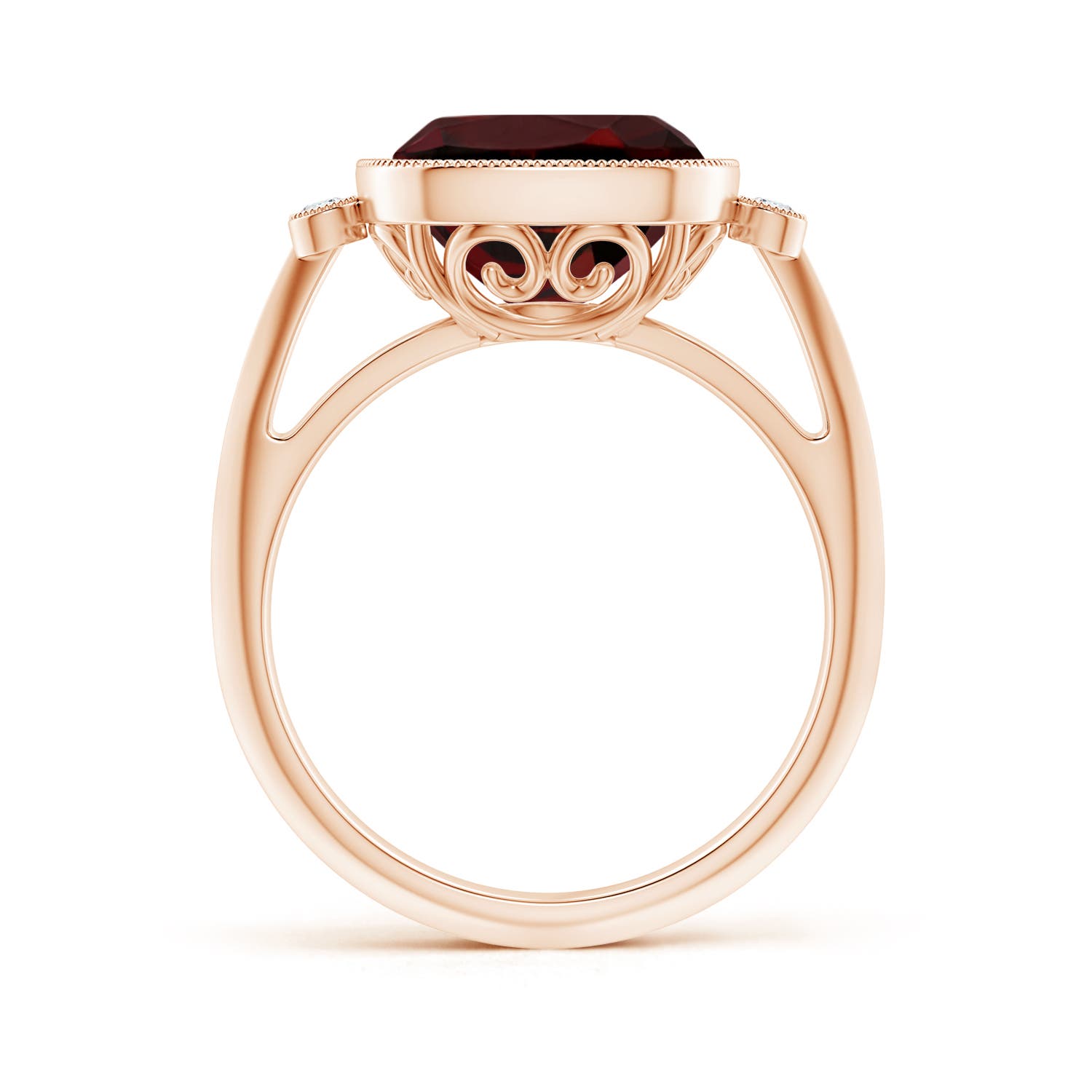 AAA - Garnet / 4.26 CT / 14 KT Rose Gold