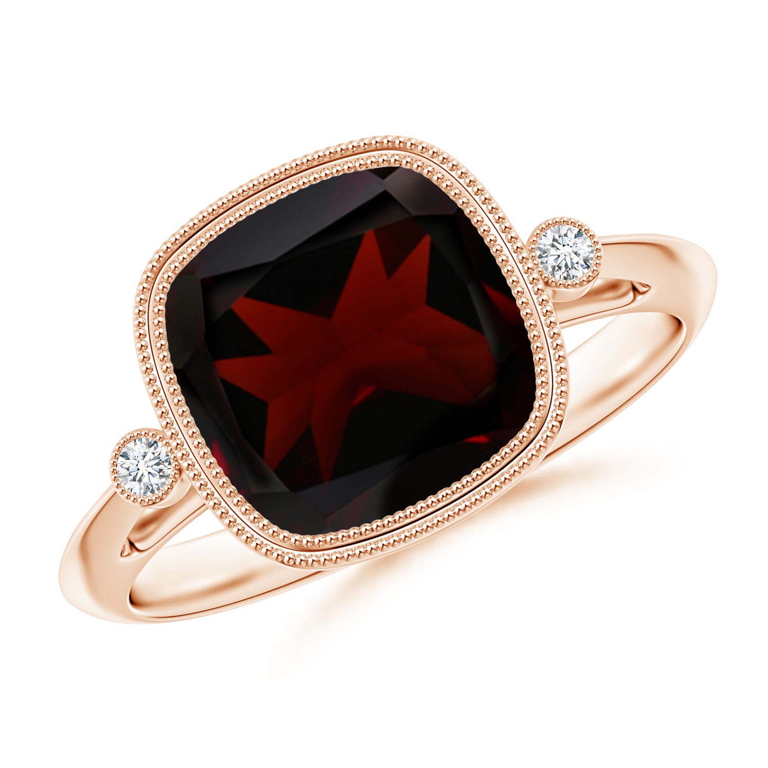 A - Garnet / 3.64 CT / 14 KT Rose Gold