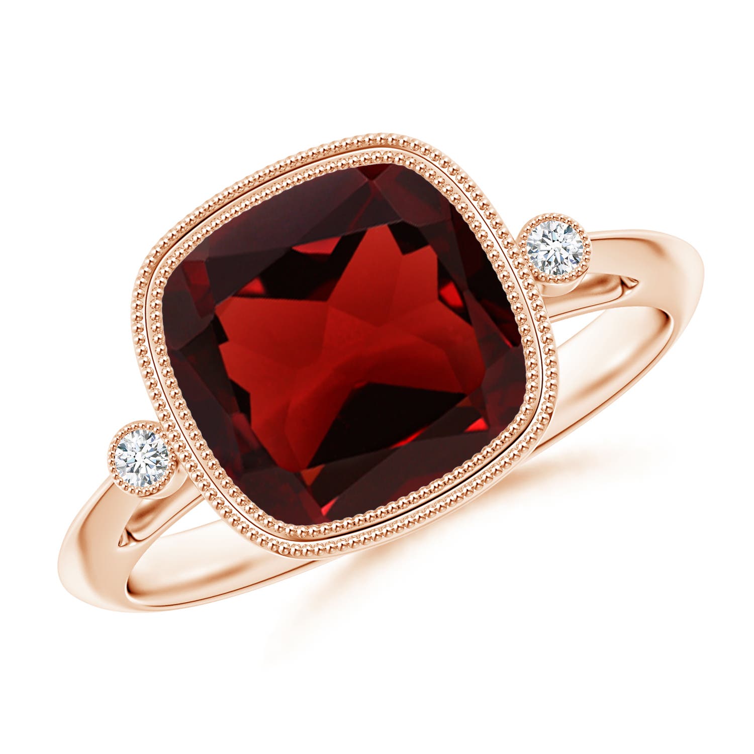 AAA - Garnet / 3.64 CT / 14 KT Rose Gold