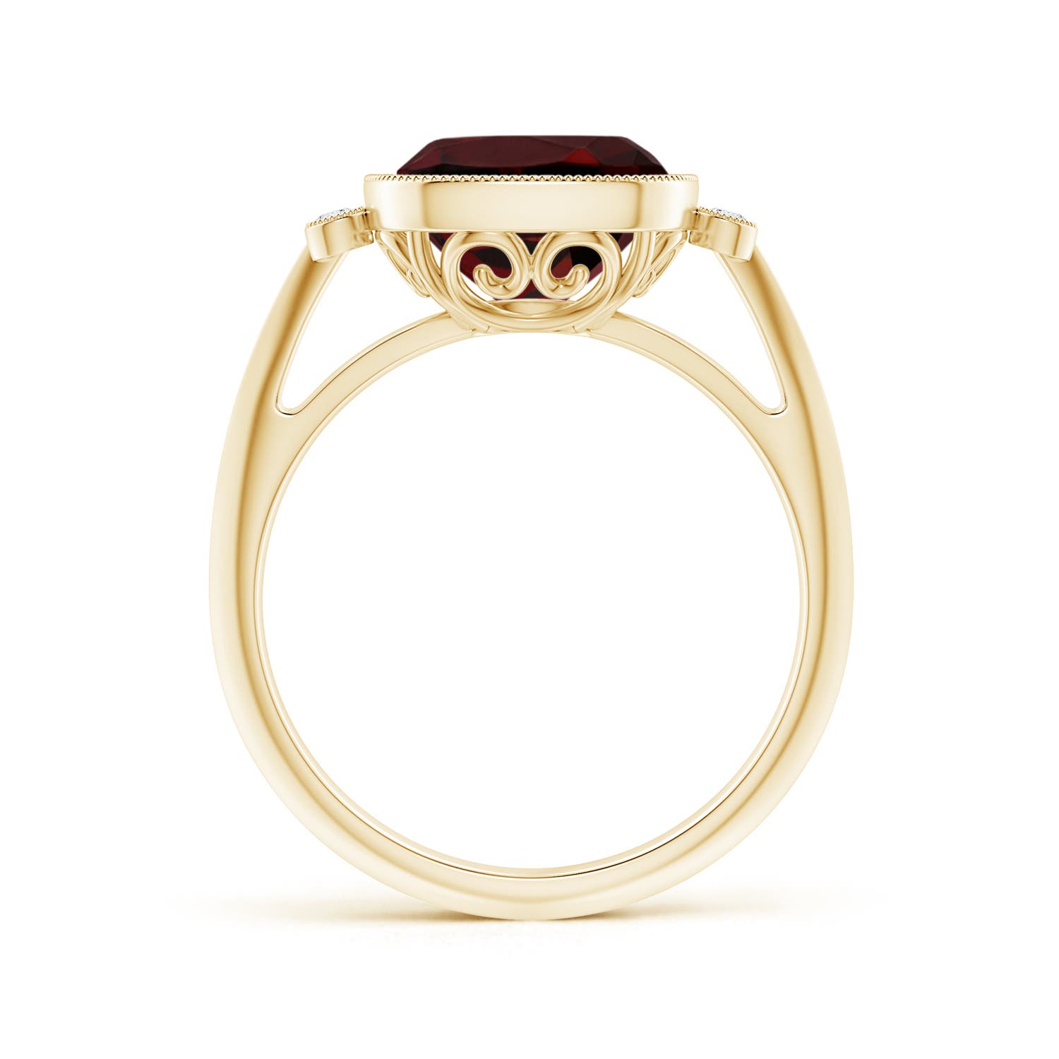 AAA - Garnet / 3.64 CT / 14 KT Yellow Gold