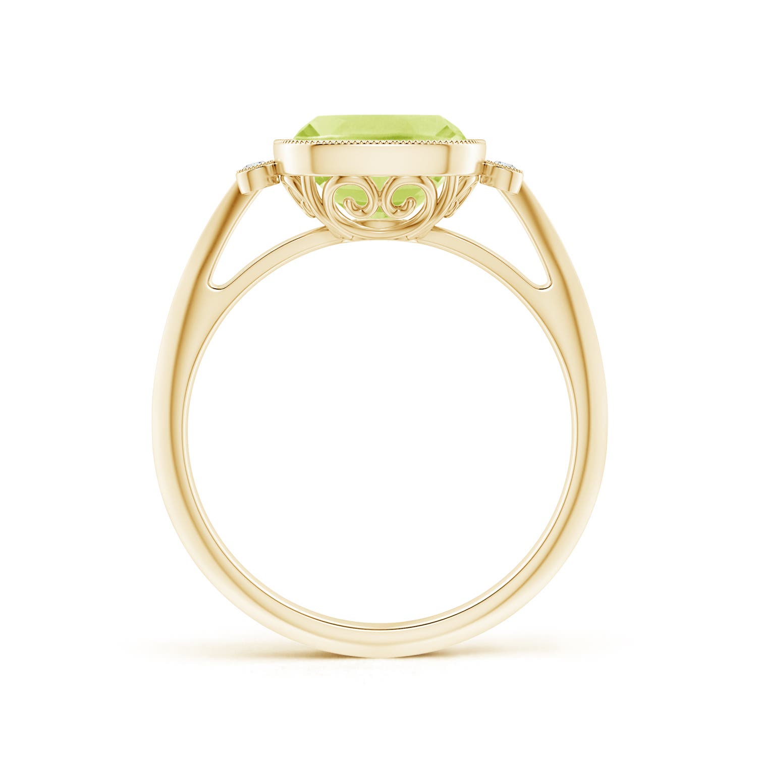 A - Peridot / 1.99 CT / 14 KT Yellow Gold