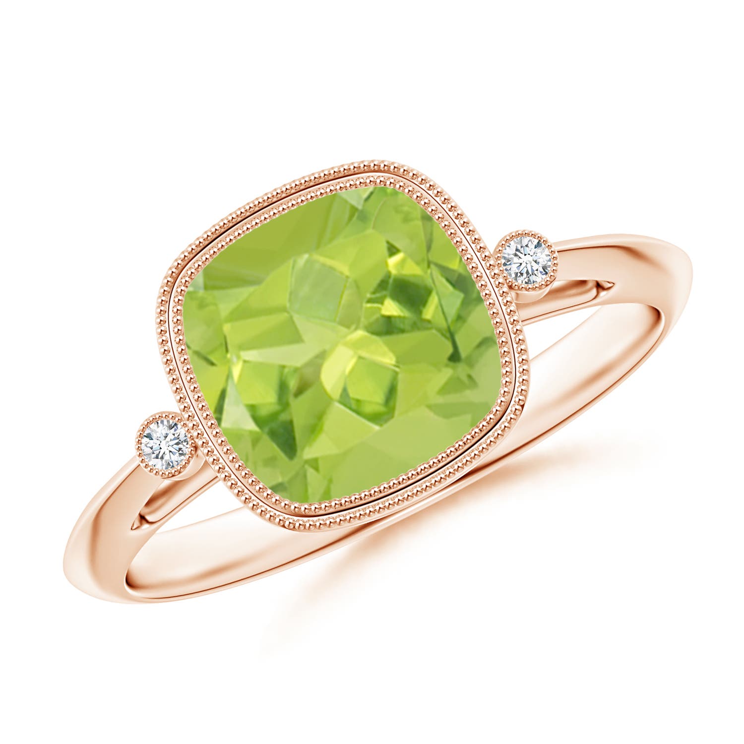 AA - Peridot / 1.99 CT / 14 KT Rose Gold