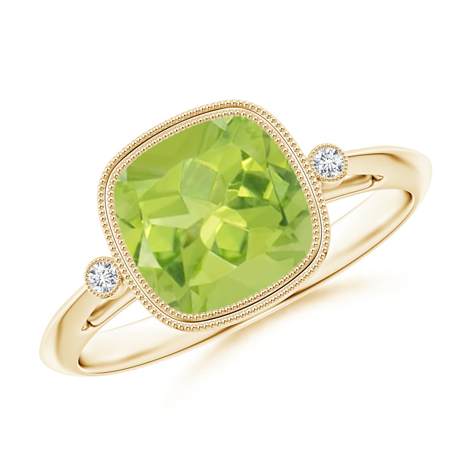 AA - Peridot / 1.99 CT / 14 KT Yellow Gold