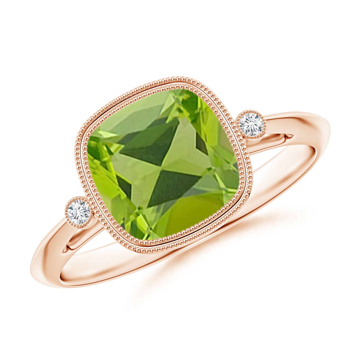 AAA - Peridot / 1.99 CT / 14 KT Rose Gold