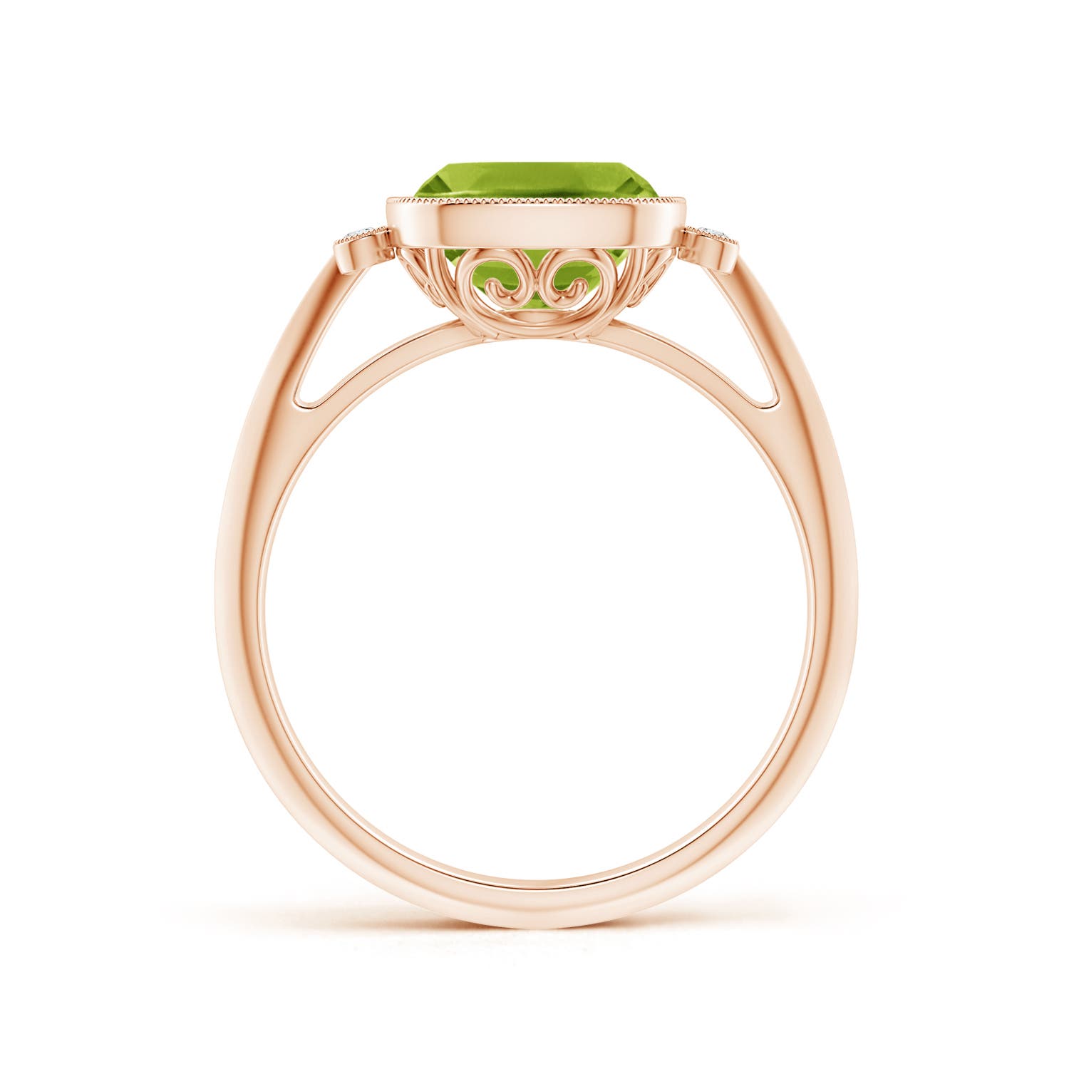 AAA - Peridot / 1.99 CT / 14 KT Rose Gold