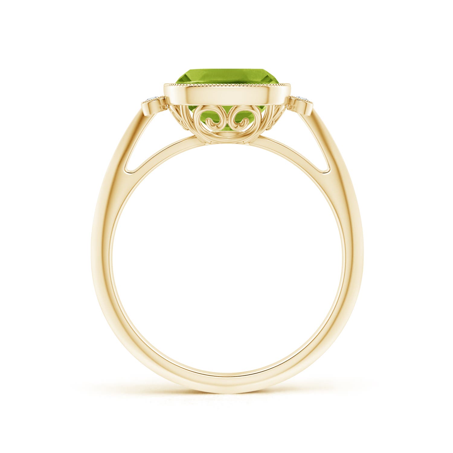 AAA - Peridot / 1.99 CT / 14 KT Yellow Gold