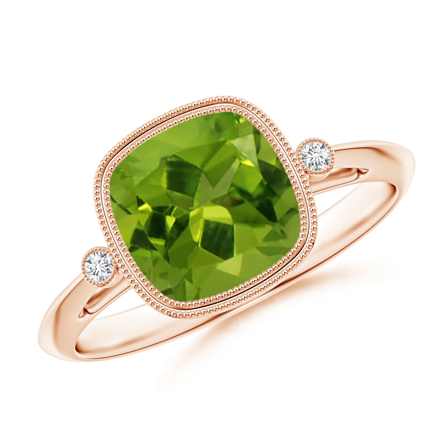 AAAA - Peridot / 1.99 CT / 14 KT Rose Gold