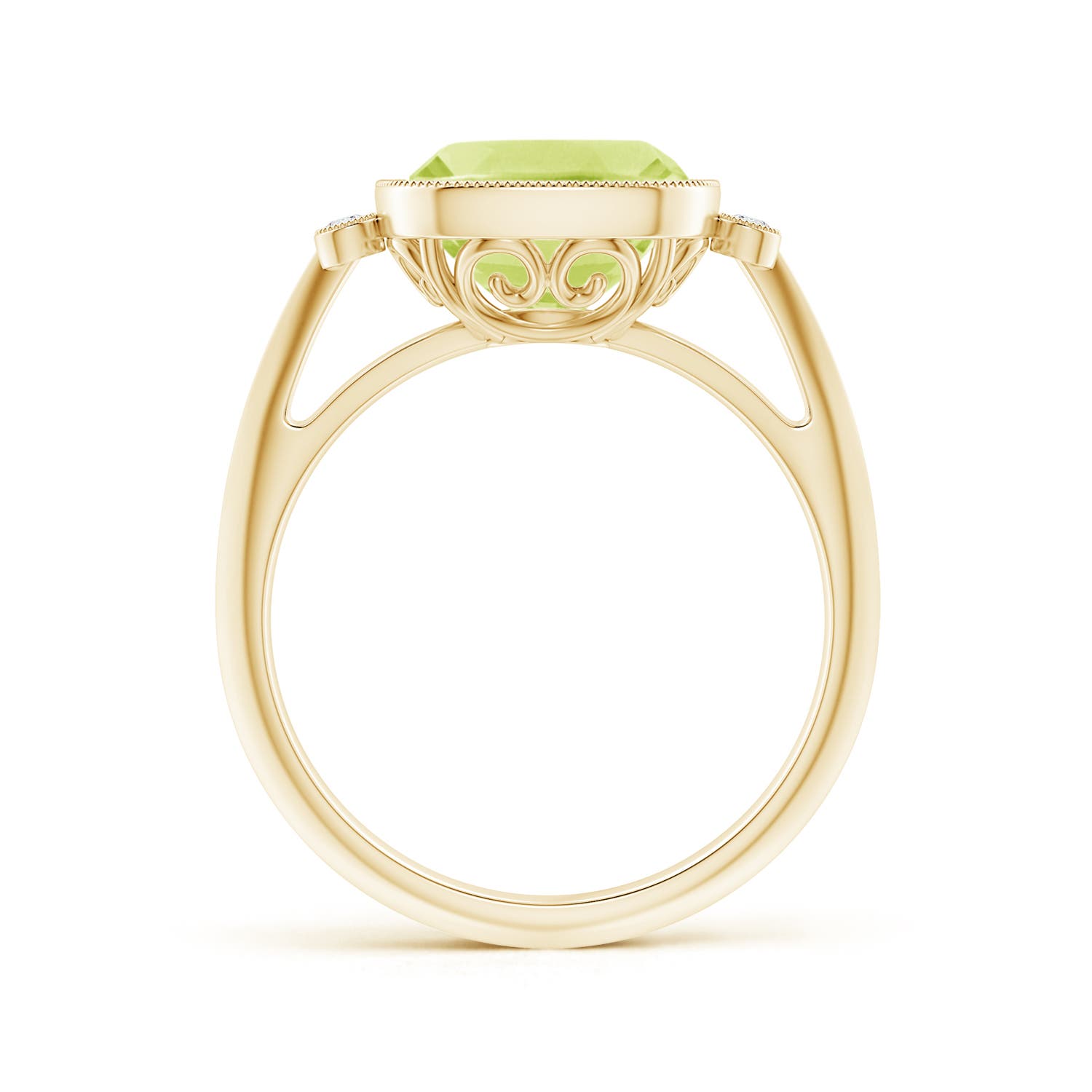 A - Peridot / 2.84 CT / 14 KT Yellow Gold