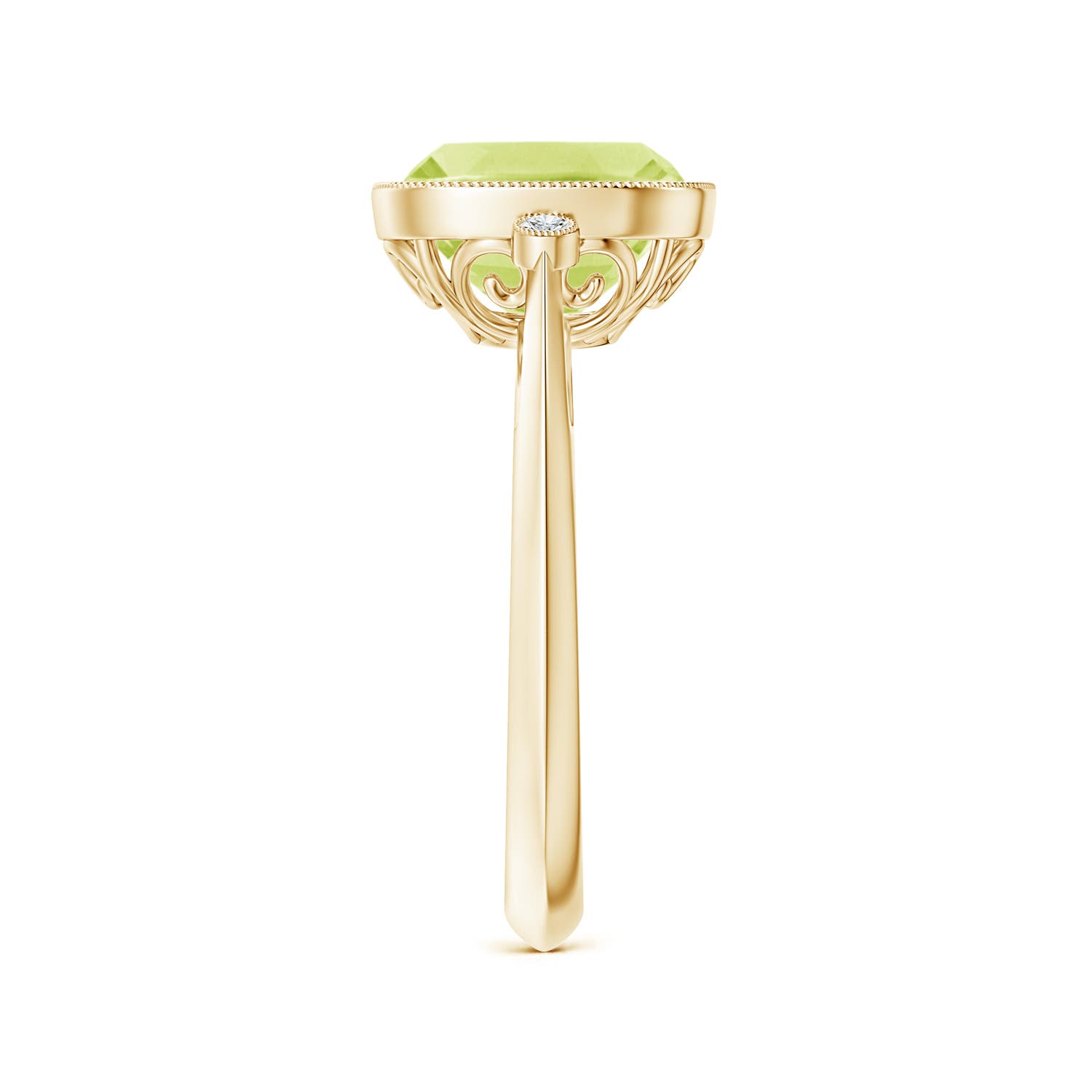 A - Peridot / 2.84 CT / 14 KT Yellow Gold