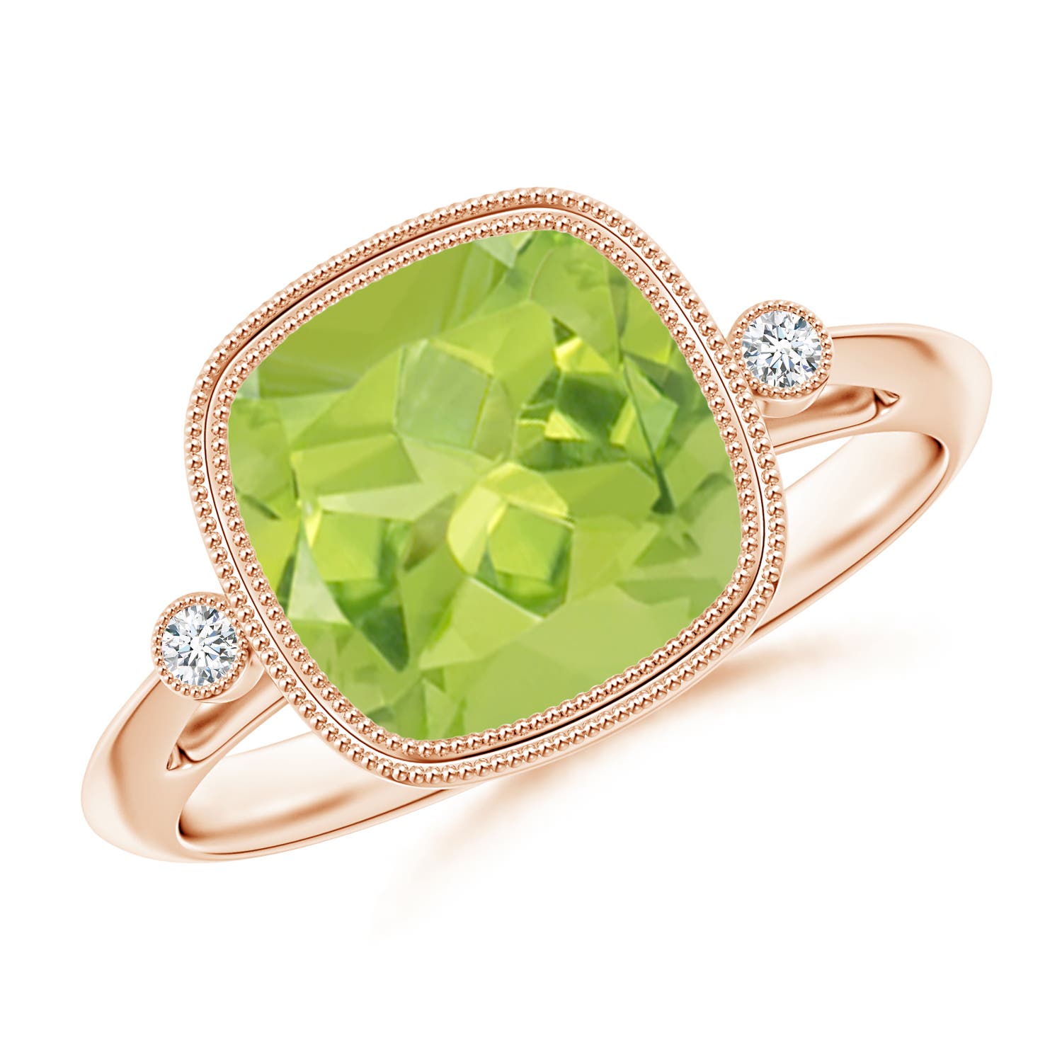 AA - Peridot / 2.84 CT / 14 KT Rose Gold