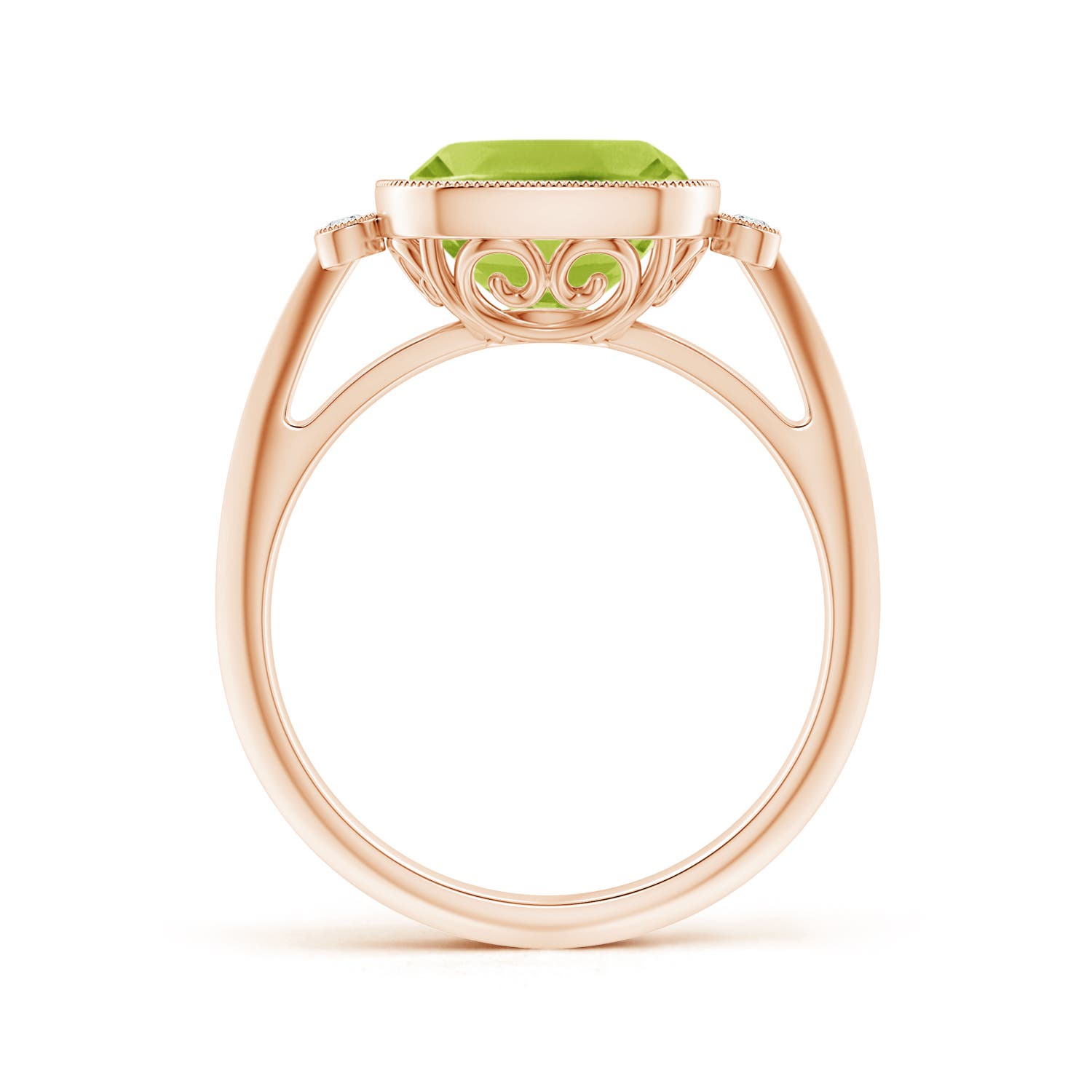 AA - Peridot / 2.84 CT / 14 KT Rose Gold