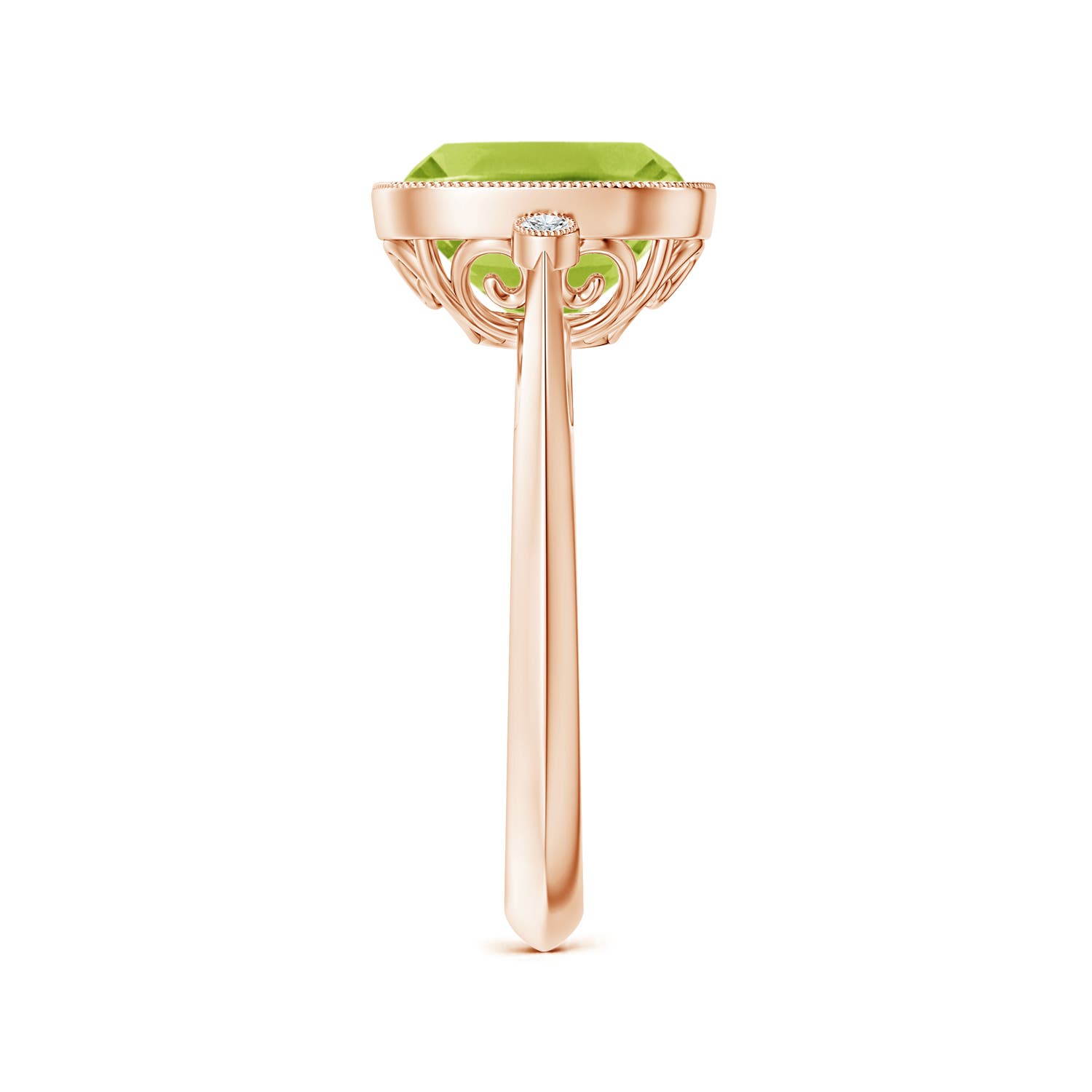 AA - Peridot / 2.84 CT / 14 KT Rose Gold