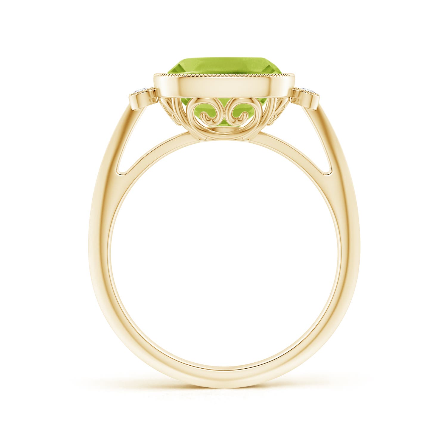 AA - Peridot / 2.84 CT / 14 KT Yellow Gold